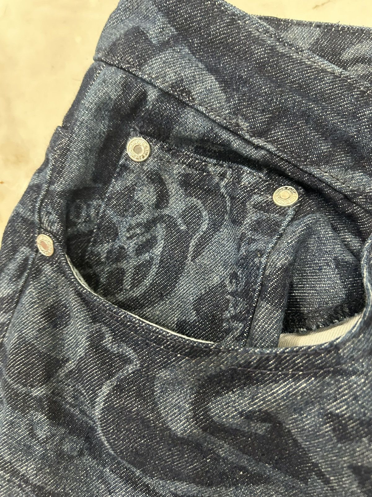 Fuck The Population FTP Archive Denim Pant Size 32 SS24 Indigo Size US 32 / EU 48 - 4 Thumbnail