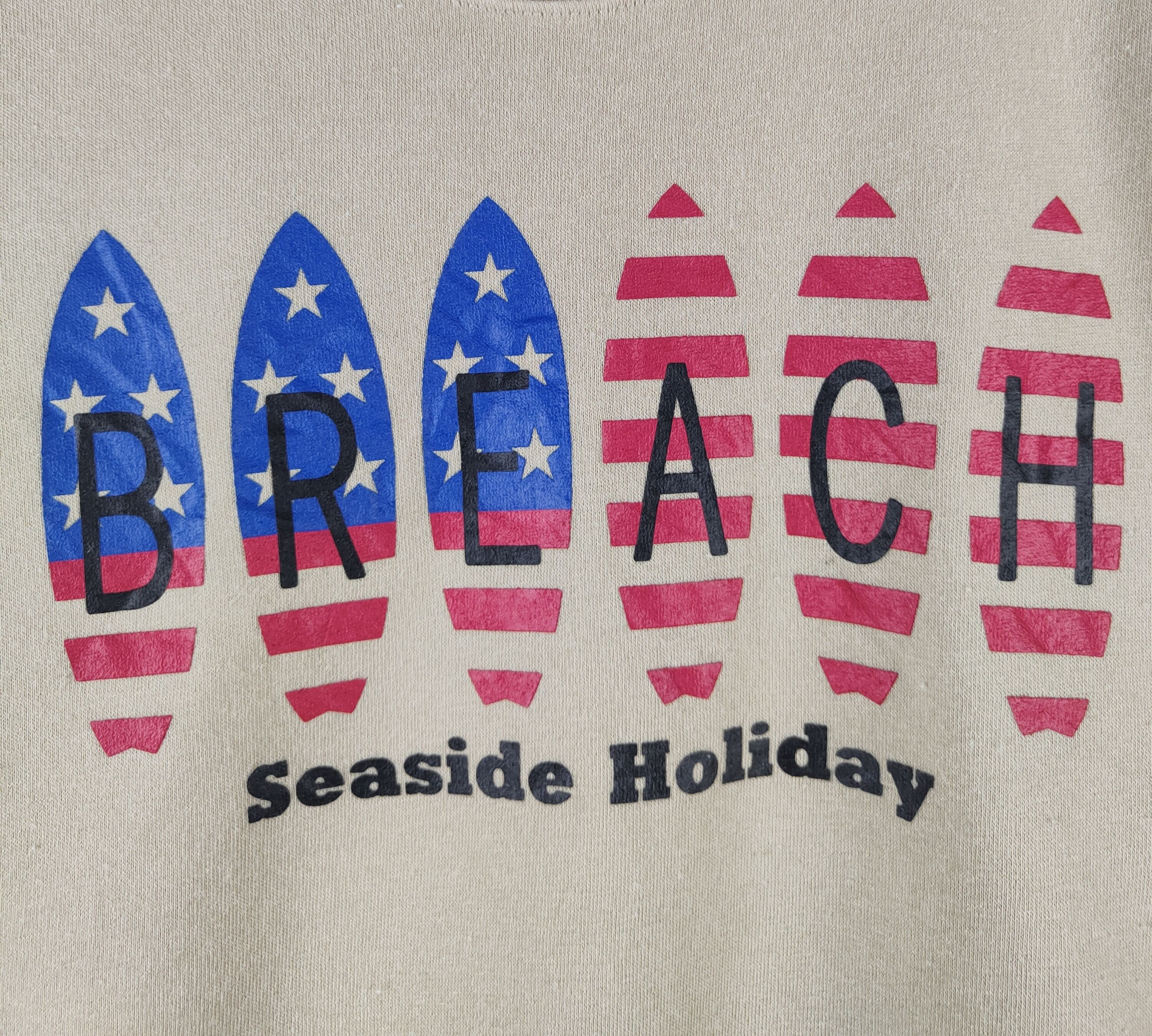 Japanese Brand Abtech seaside holiday Brown Sweatshirts #S2581 Size US M / EU 48-50 / 2 - 4 Thumbnail