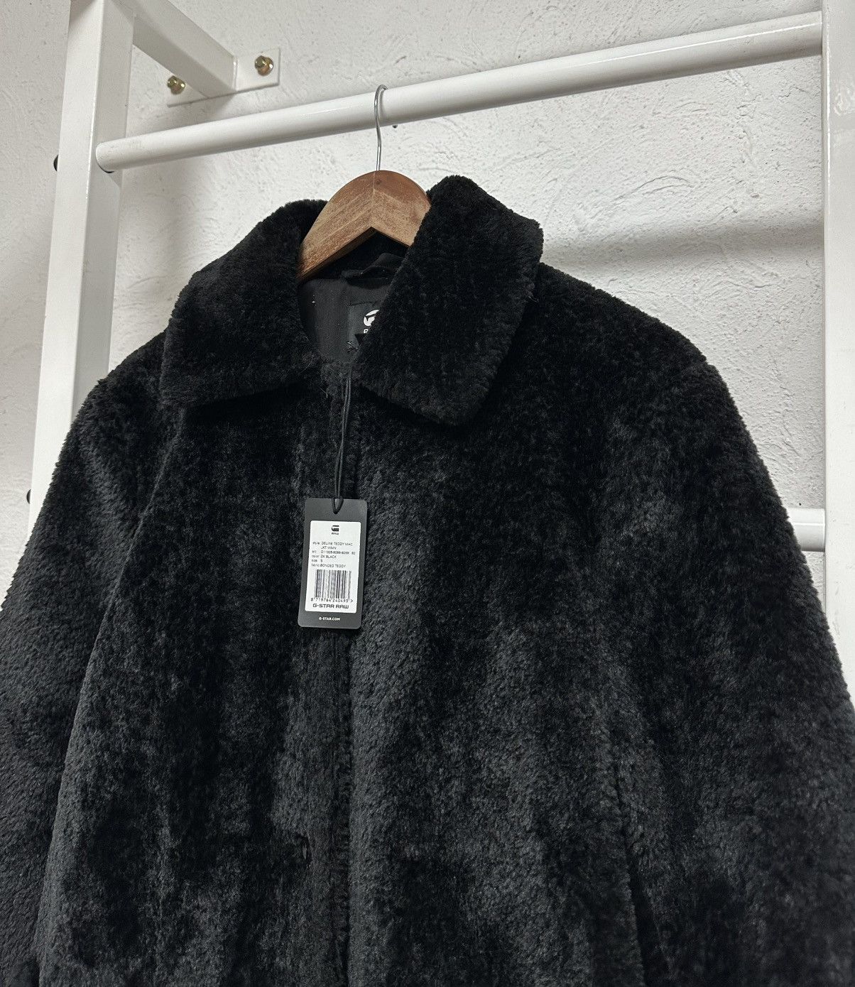 G-Star G-Star Raw Women’s Faux Fur Jacket Size S Sherpa Style Coat Size S / US 4 / IT 40 - 2 Thumbnail
