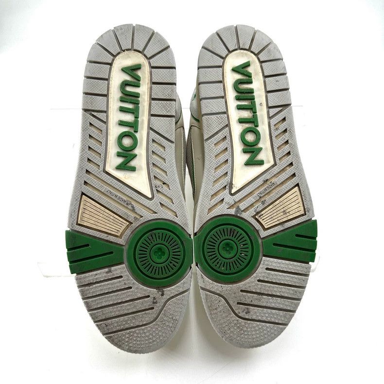 Louis Vuitton Louis Vuitton Trainer white and green velcro board shoes Size US 8.5 / EU 41-42 - 5 Thumbnail