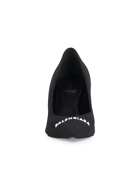Balenciaga o1mt1gz1024 Knife 2.0 80mm Pump in Black Size US 5 / IT 35 - 5 Thumbnail