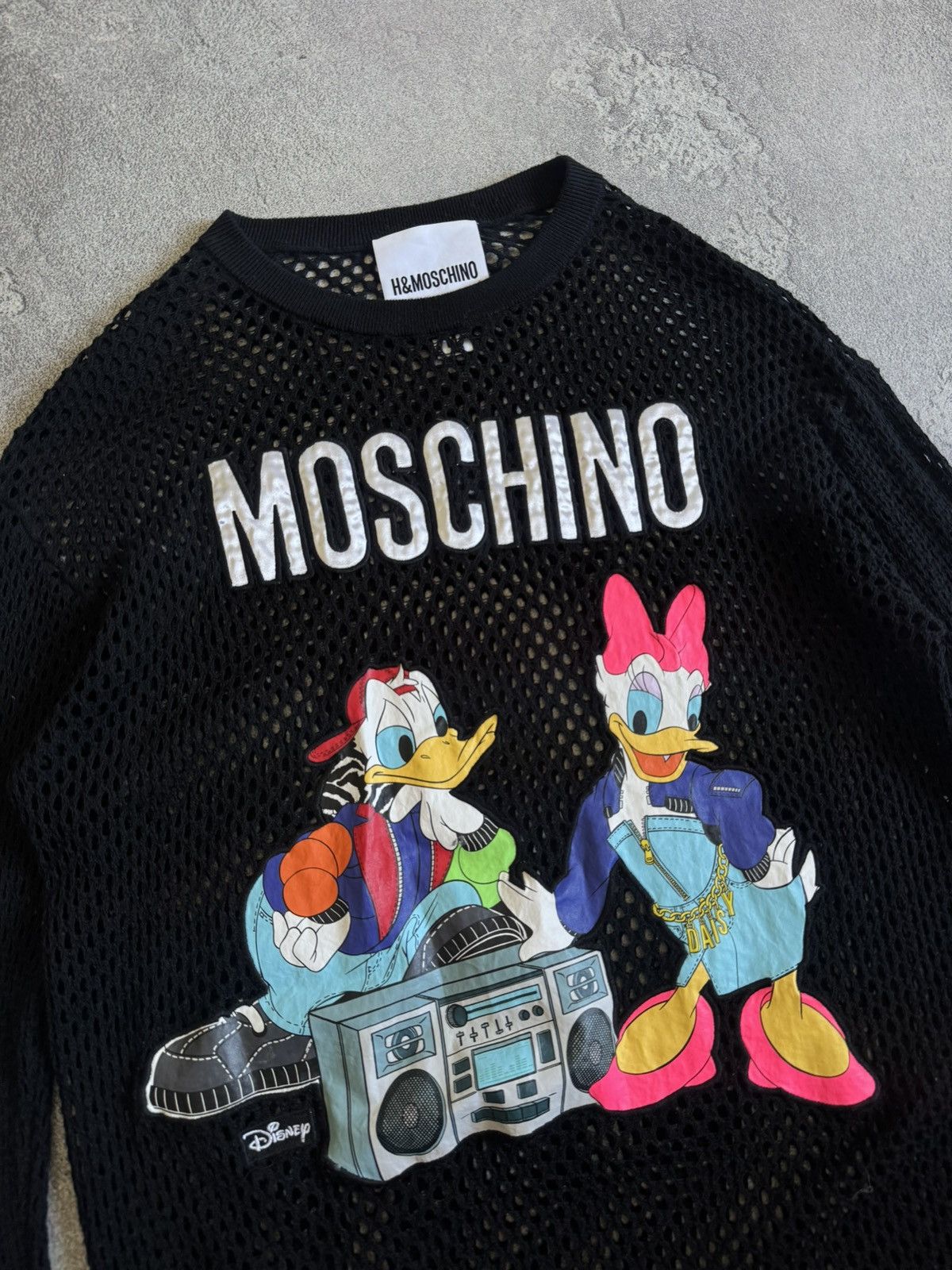 Moschino Moschino H&M Disney mesh long dress 👗 long sleeve retro Size M / US 6-8 / IT 42-44 - 8 Thumbnail