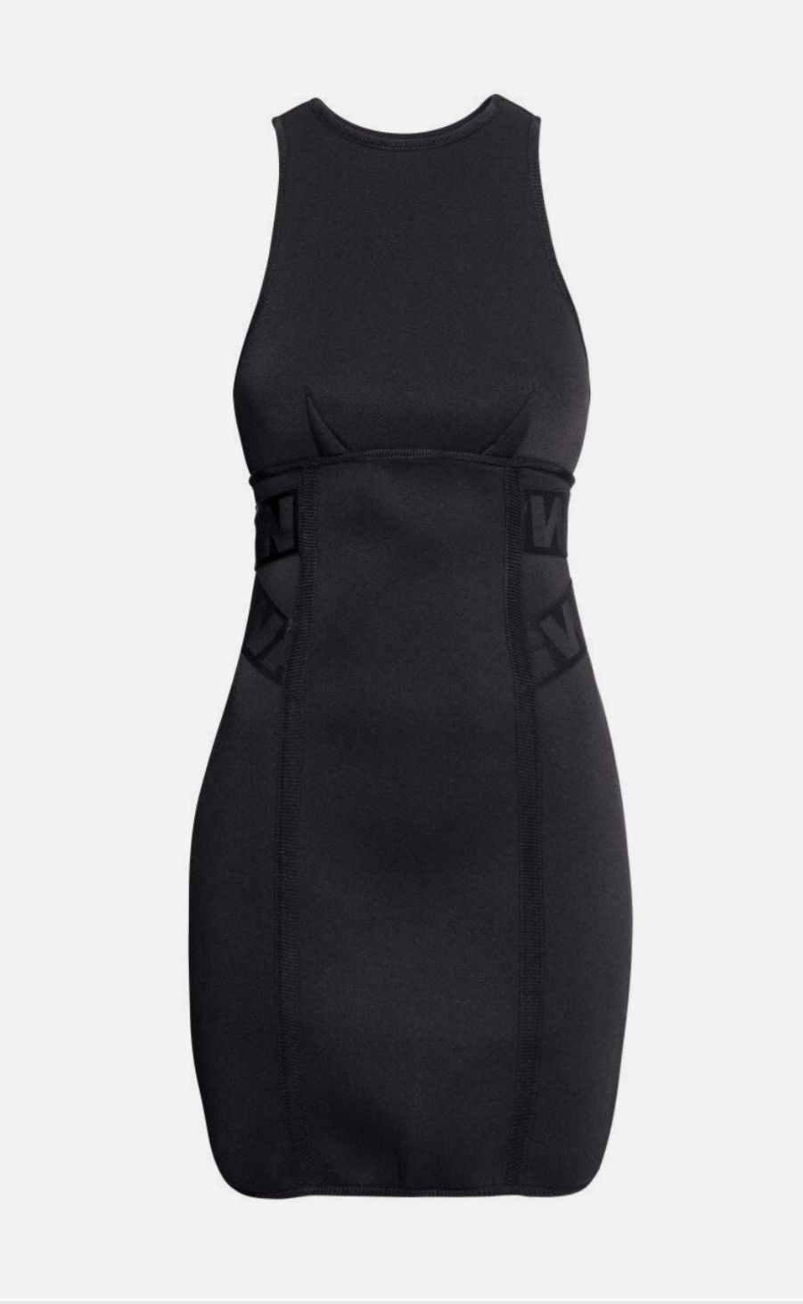 Alexander Wang ALEXANDER WANG x H&M Black Scuba Neoprene Dress Size 8 Size M / US 6-8 / IT 42-44 - 2 Thumbnail