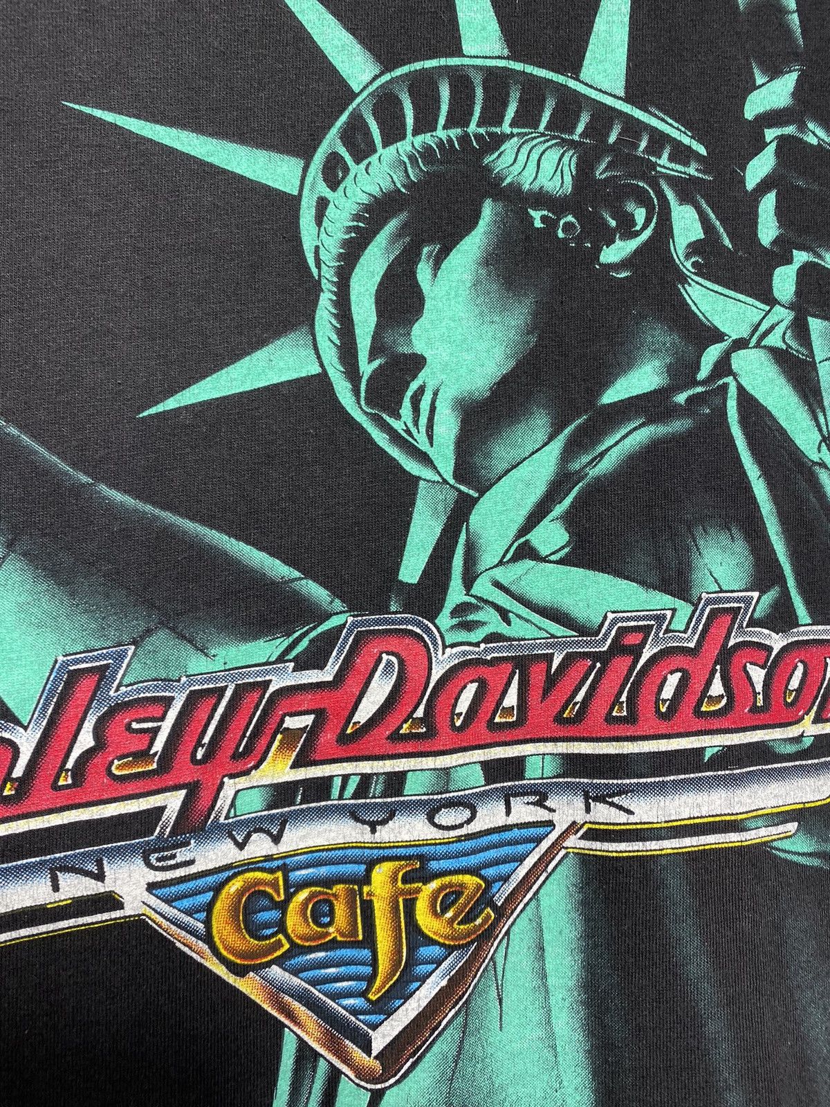 Harley Davidson Single Stitch Harley Davidson NYC Cafe Statue of Liberty Size US M / EU 48-50 / 2 - 6 Thumbnail