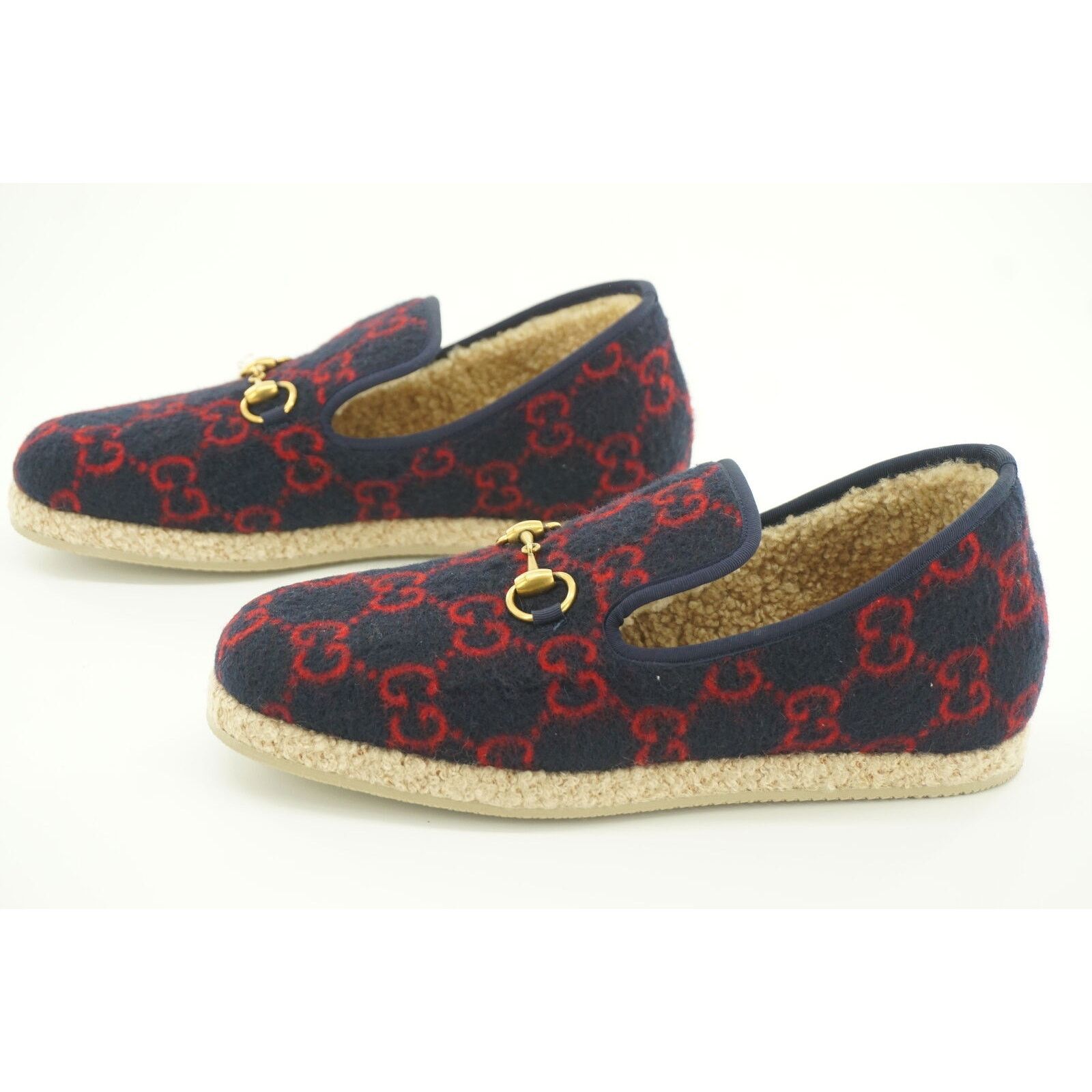 Gucci Gucci Fria GG Horsebit Espadrille Loafer Size 7.5G Wool Fur Size US 8 / EU 41 - 5 Thumbnail