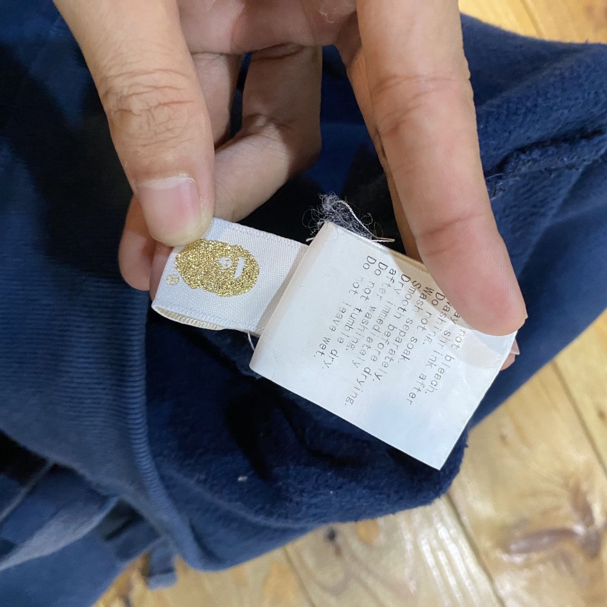 Bape Bape Bathing Ape Logo Back Sweatpants Navy Blue Sz. L Size US 34 / EU 50 - 15 Thumbnail