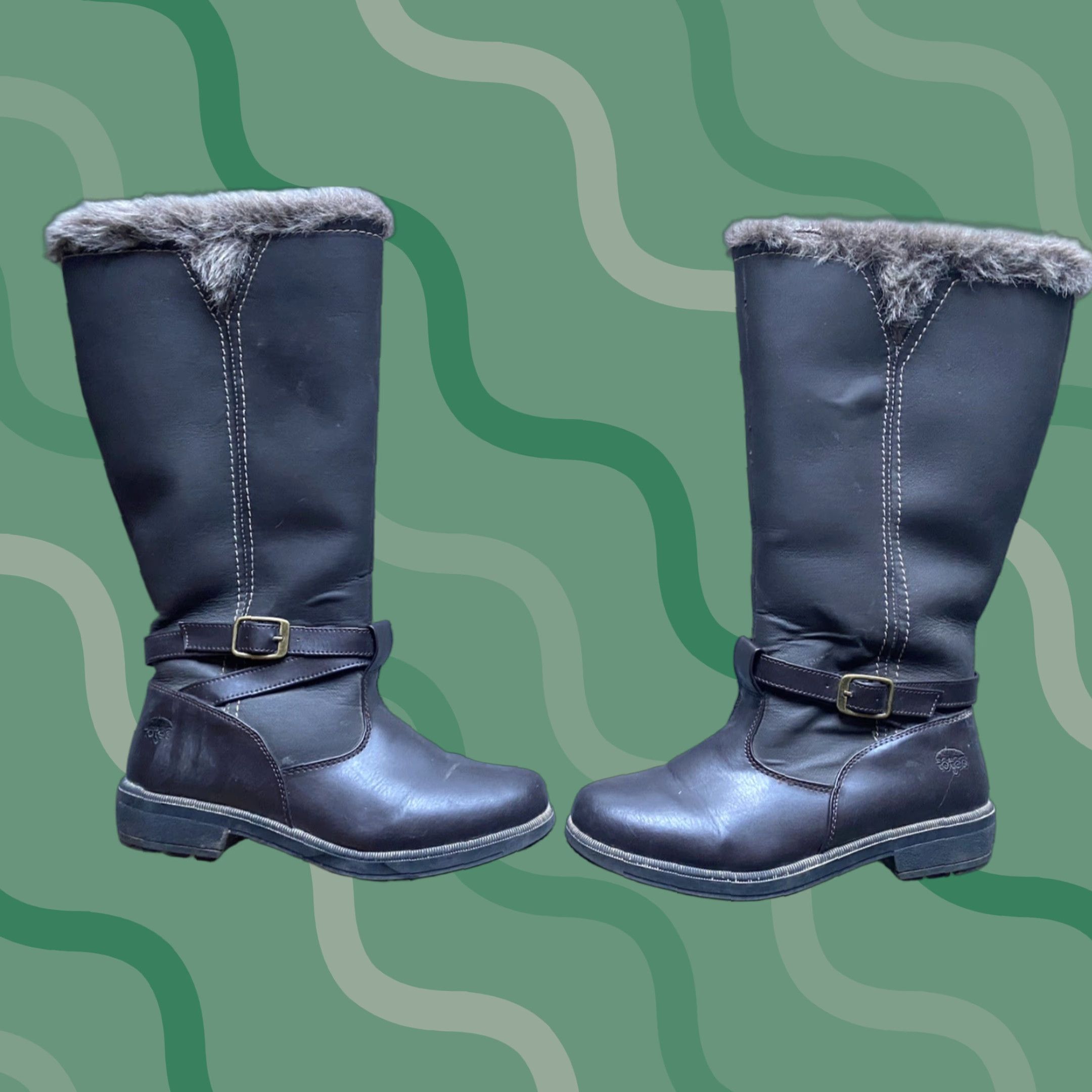 Vintage Totes Esther Snow Boots Black Women’s Size 10M Boot Women Size US 10 / IT 40 - 1 Thumbnail