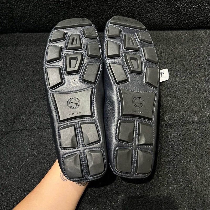 Gucci Gucci Horsebit Navy Loafers for Men Size US 9.5 / EU 42-43 - 4 Thumbnail