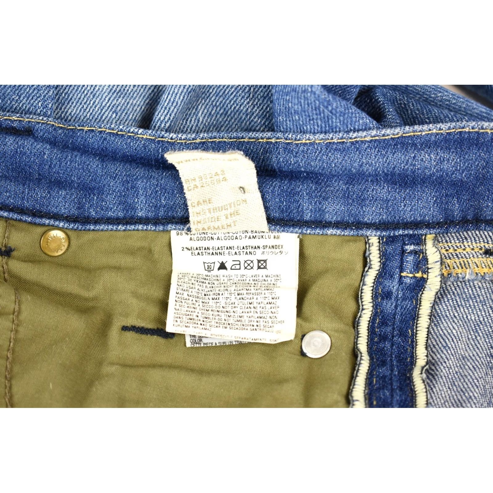 Diesel DIESEL Doozy 0071Y Stretch Jeans Regular W32/L34 Blue Zip Fly Women's Size 24" / US 00 / IT 34 - 7 Thumbnail