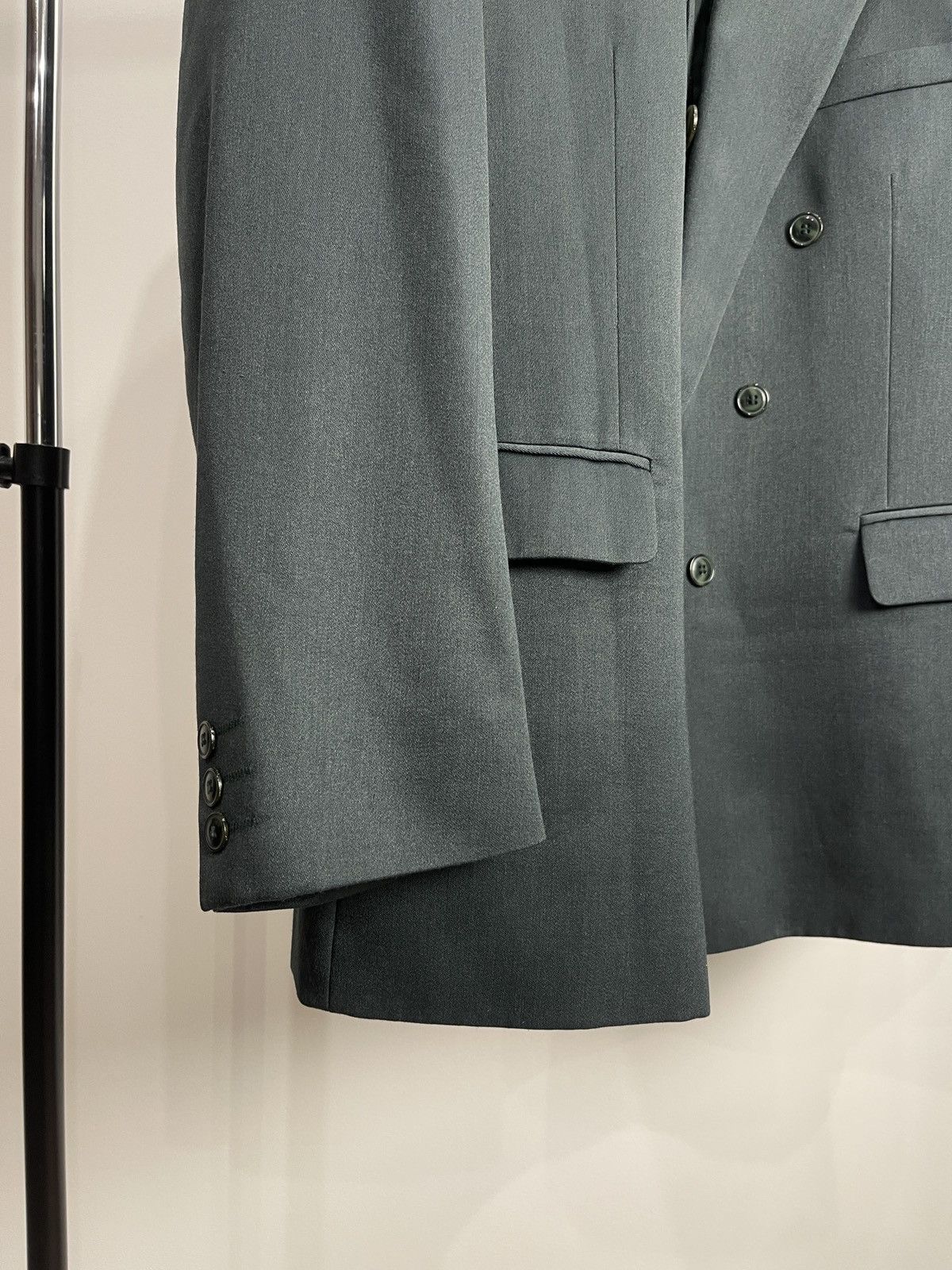 Sergio Rossi Vintage Sergio Rossi Double-Breasted Oversized Blazer Jacket Size 48R - 3 Thumbnail