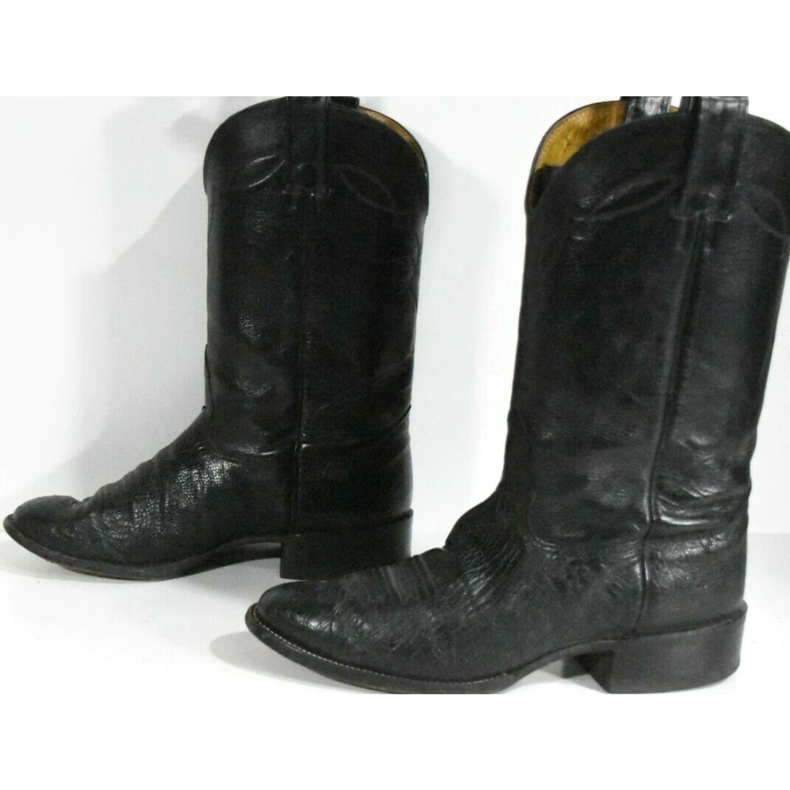 Vintage VINTAGE Nocona Boots Mens 8.5 D Ostrich Round Toe Western Classic Cowboy Boots Size US 9 / EU 42 - 5 Thumbnail