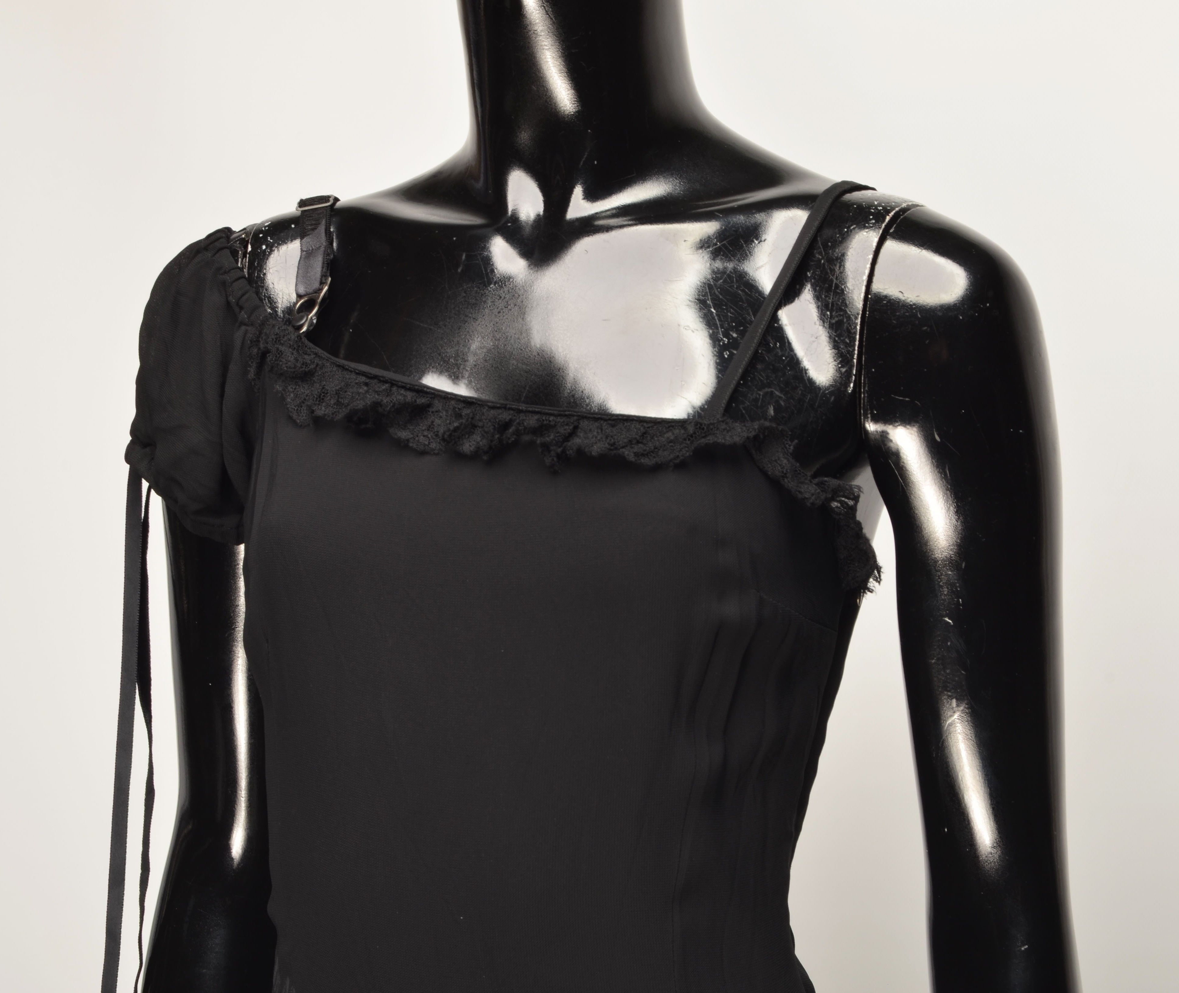 Miss Sixty Rare Killah by Miss Sixty Y2K Grunge Punk One Shoulder Dress Size S / US 4 / IT 40 - 2 Thumbnail