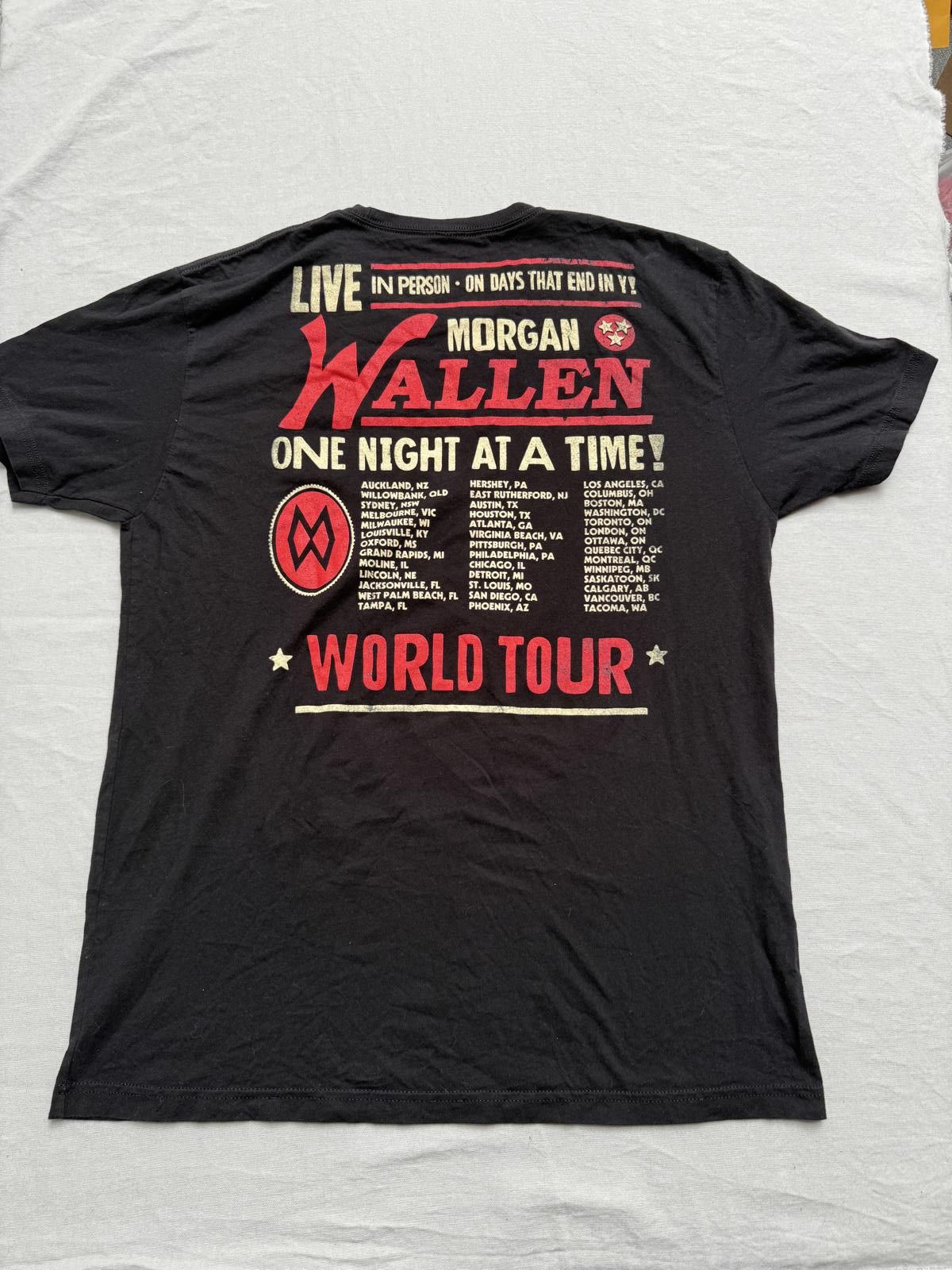 Designer Morgan Wallen Tour T-shirt One Night at a Time tee XL Size US XL / EU 56 / 4 - 2 Thumbnail