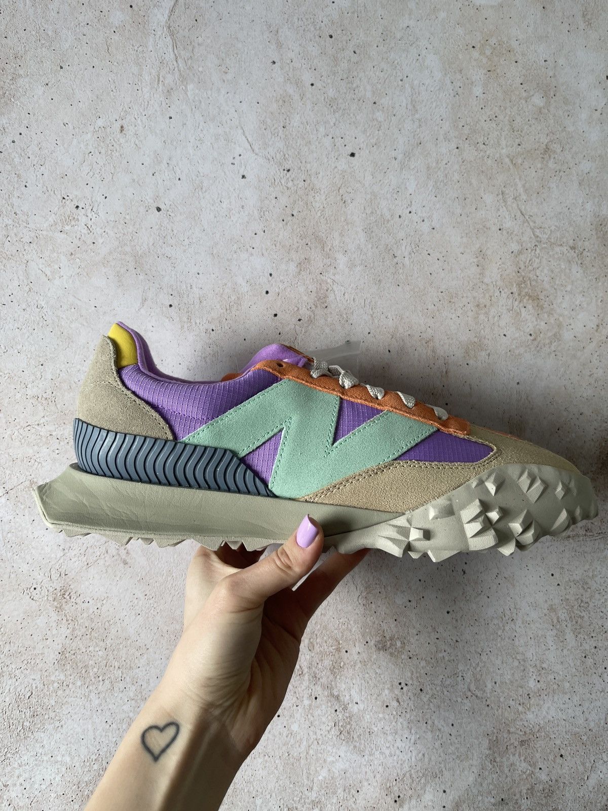 image of New Balance Xc-72 Cb Electric Purple Incense Bright Mint Shoes in Electric Purple/Incense/Bright Mi