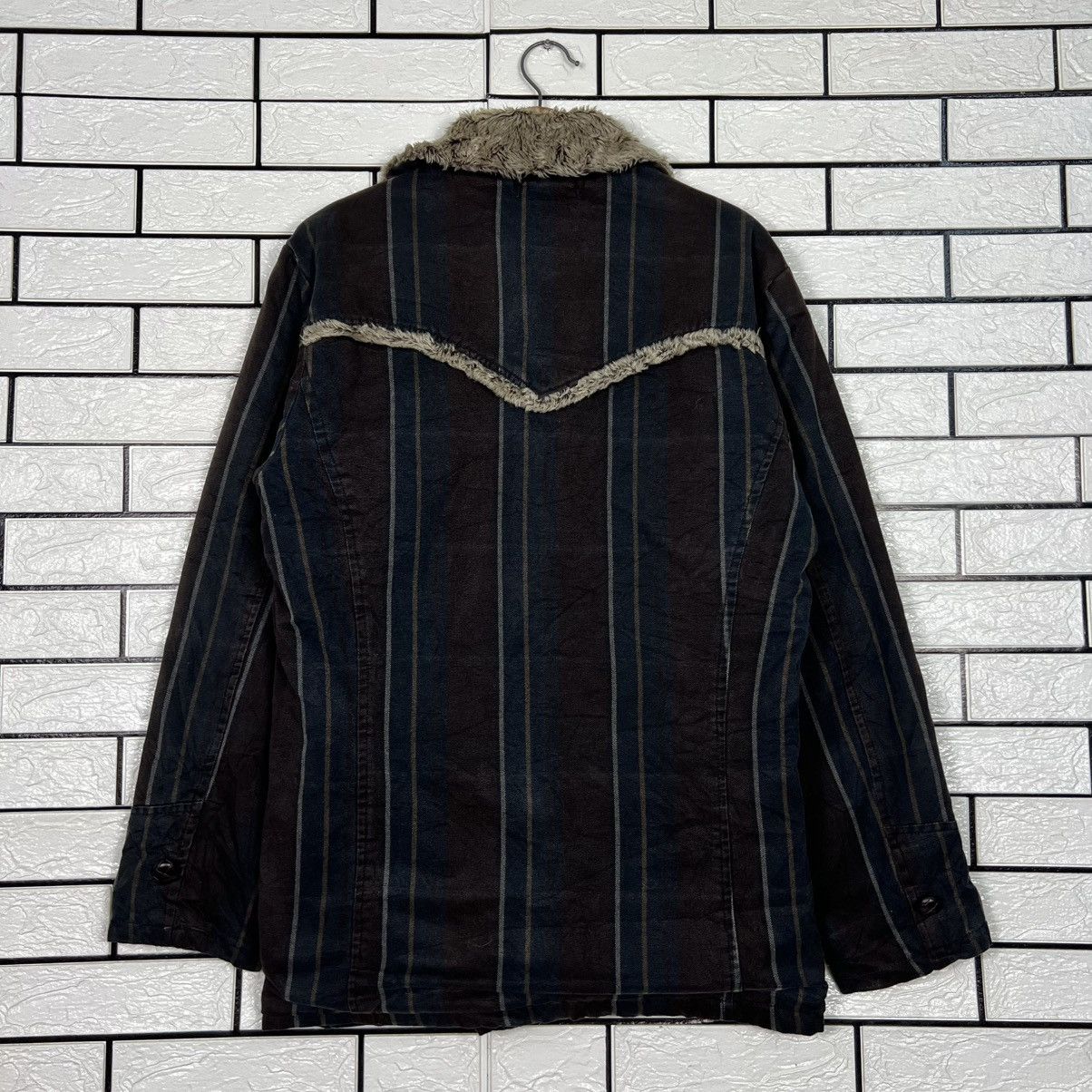 Levi's LEVIS REDLOOP Sherpa Lined Striped Jacket #4131-C188 Size US L / EU 52-54 / 3 - 17 Thumbnail