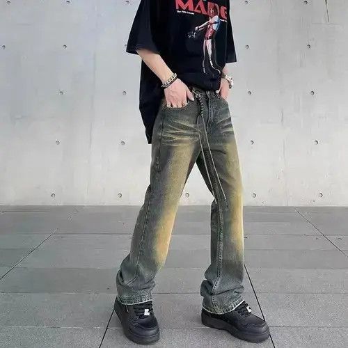 VIBE Vintage washed distressed rusty faded jeans Size US 32 / EU 48 - 3 Thumbnail
