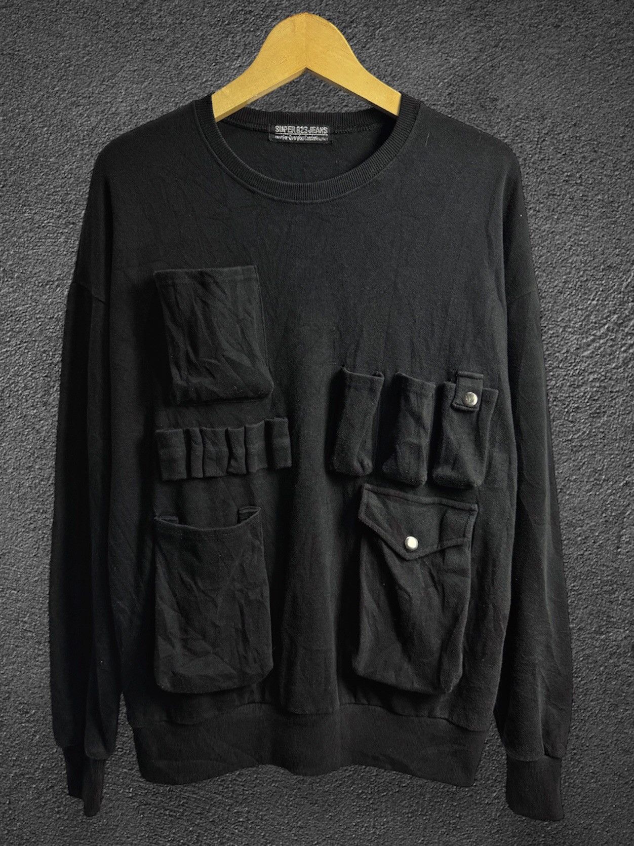 If Six Was Nine × Japanese Brand × Le Grande Bleu (L.G.B.) Super 823 Bondage Pilot Sweatshirt GOA Lgb Style Size US L / EU 52-54 / 3 - 1 Thumbnail