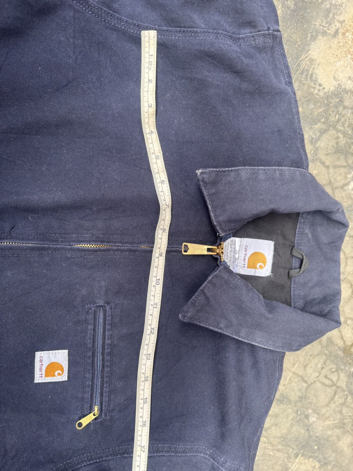 Carhartt Vintage Carhartt detroit blue unlined EJ196MDT Medium Jacket Size US M / EU 48-50 / 2 - 17 Thumbnail