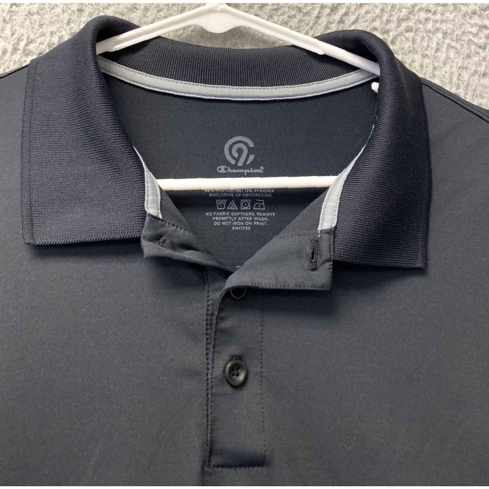 Champion Champion Polo Shirt Men M Black Golf Active Casual Logo Polo Small Summary Size US M / EU 48-50 / 2 - 2 Thumbnail