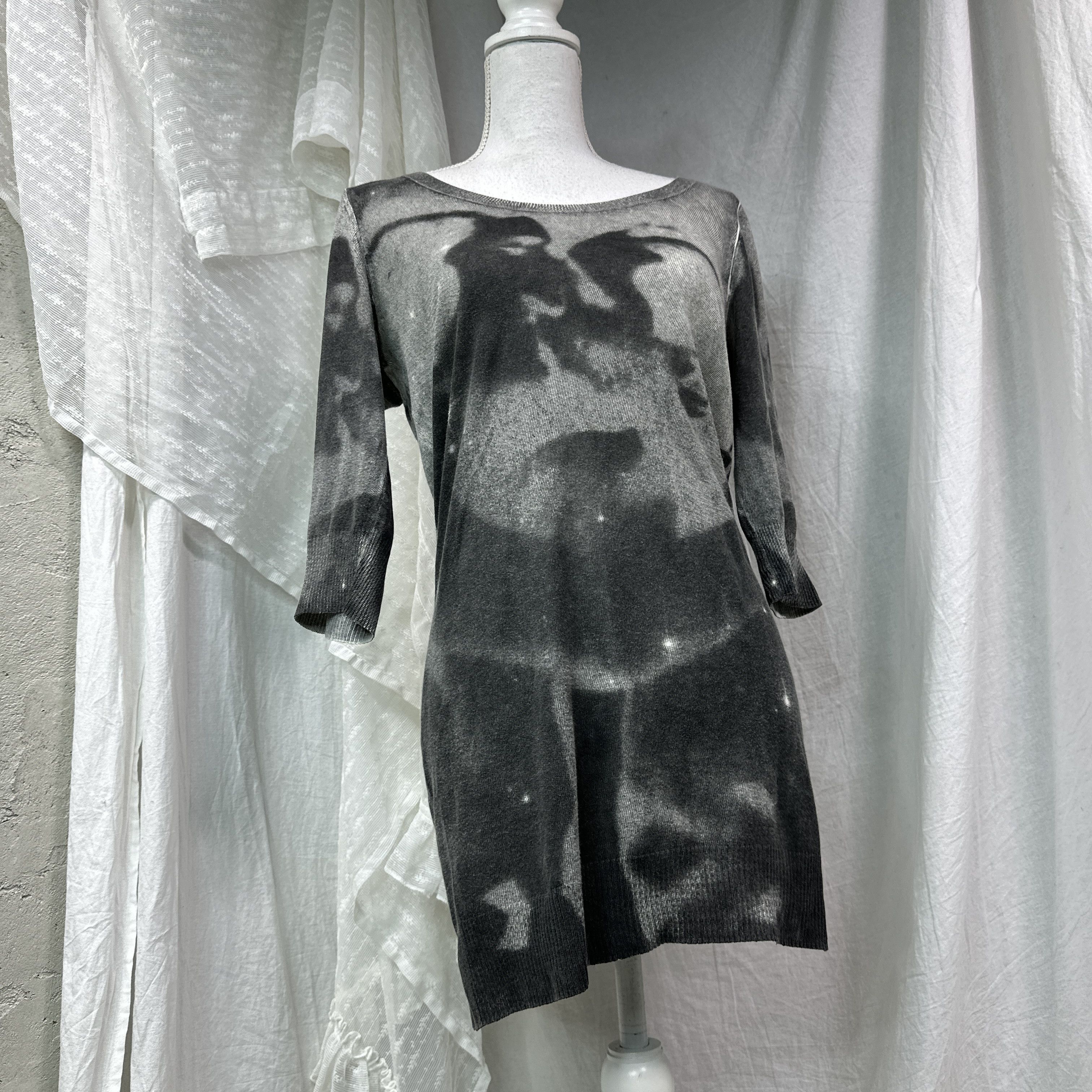 Diesel Vintage Avant Garde Diesel Fullprint Sweater / Dress 00s Size S / US 4 / IT 40 - 6 Thumbnail