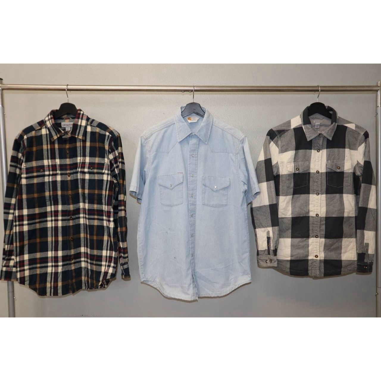 Carhartt Lot 3 Carhartt Workwear Shirts Small Long Sleeve Button Down Size US S / EU 44-46 / 1 - 1 Thumbnail