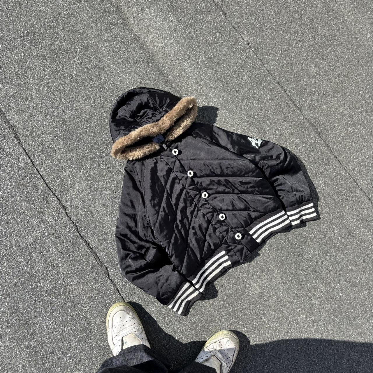 Japanese Brand × Le Grande Bleu (L.G.B.) × Vintage Vintage y2k 90s Adidas Japanese bomber jacket Size US S / EU 44-46 / 1 - 2 Thumbnail