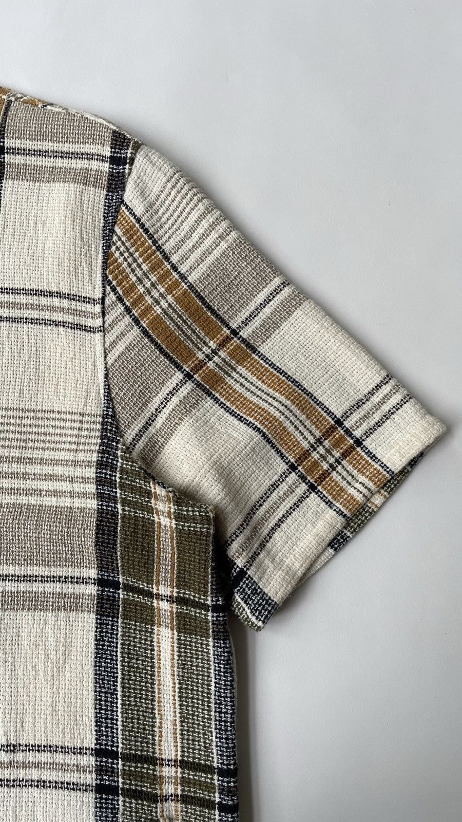 Our Legacy Waffle Weave Check ‘Elder Shirt’ Size US XL / EU 56 / 4 - 5 Thumbnail