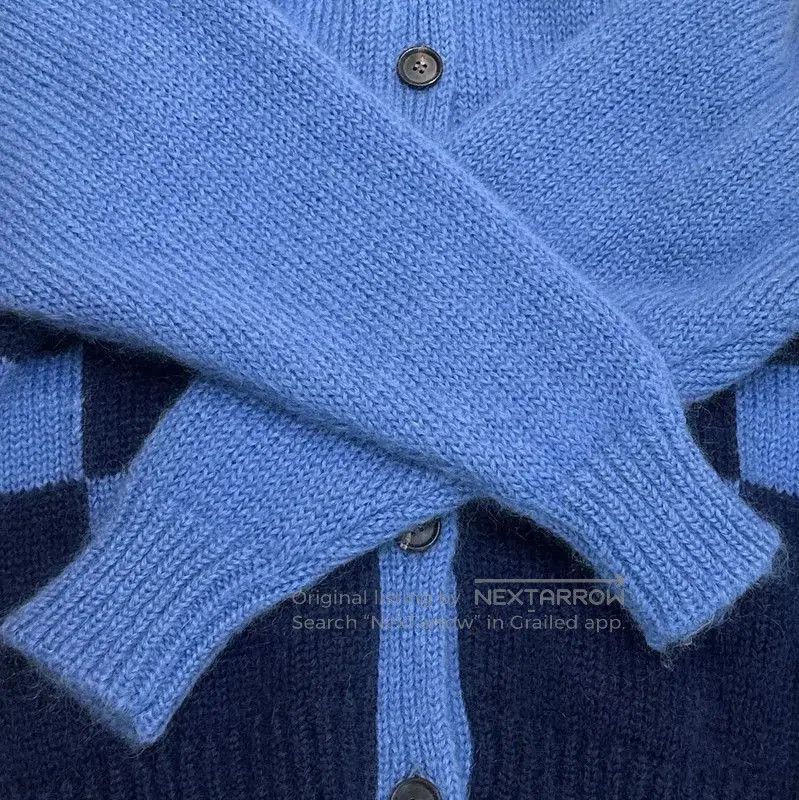 Miu Miu Miu Miu Blue Wool Sweater with Floral Print . Size XS / US 0-2 / IT 36-38 - 5 Thumbnail