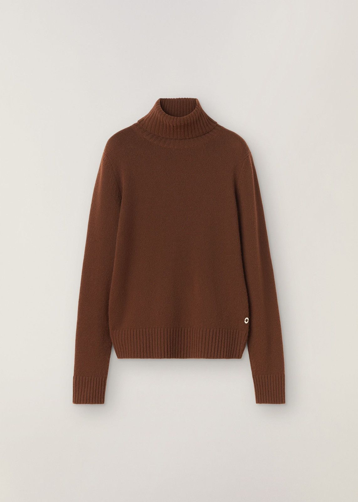 Loro Piana o1srvl11e0125 Parksville Turtleneck Sweater in Brown Size L / US 10 / IT 46 - 1 Preview