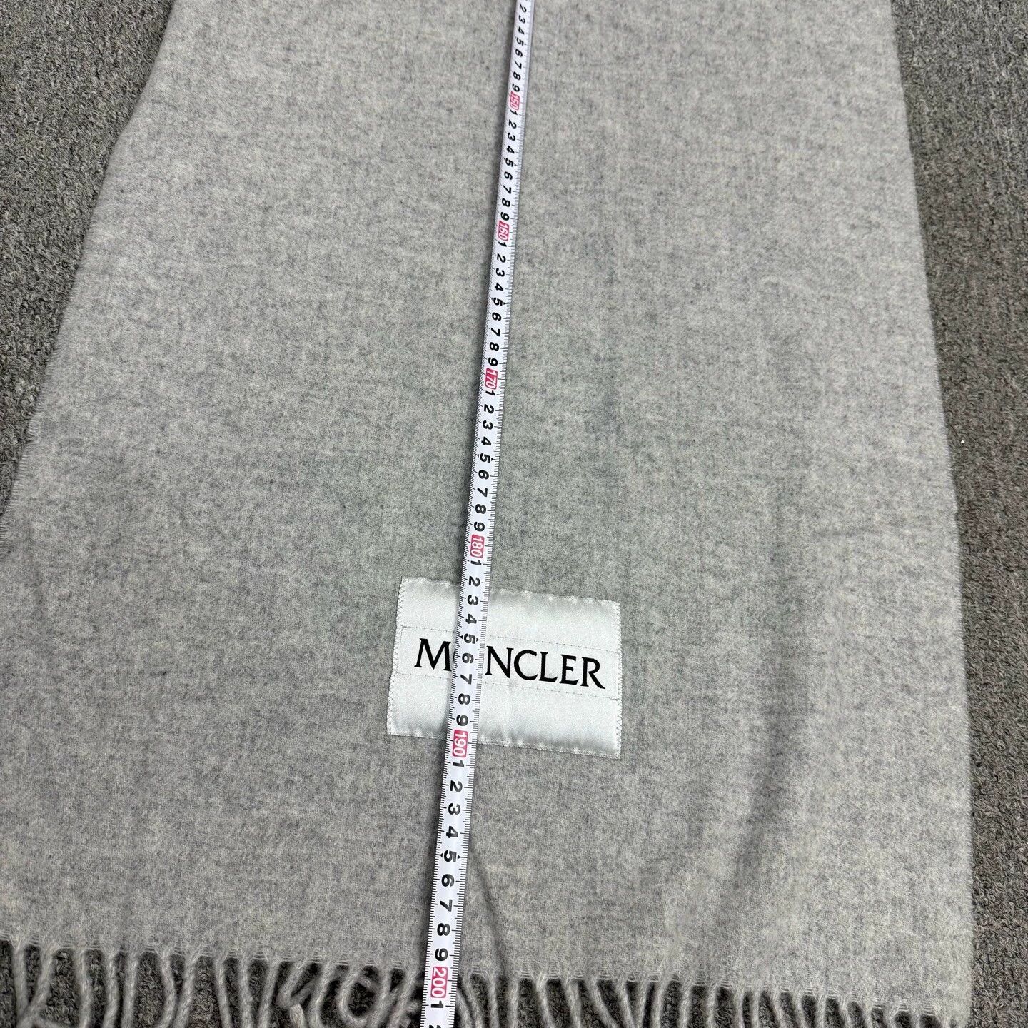 Moncler Moncler NWT Gray Wool Scarf Size ONE SIZE - 6 Thumbnail