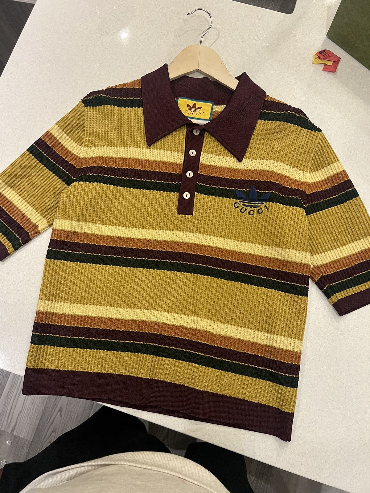 Gucci Gucci x adidas striped polo Size US XL / EU 56 / 4 - 1 Thumbnail