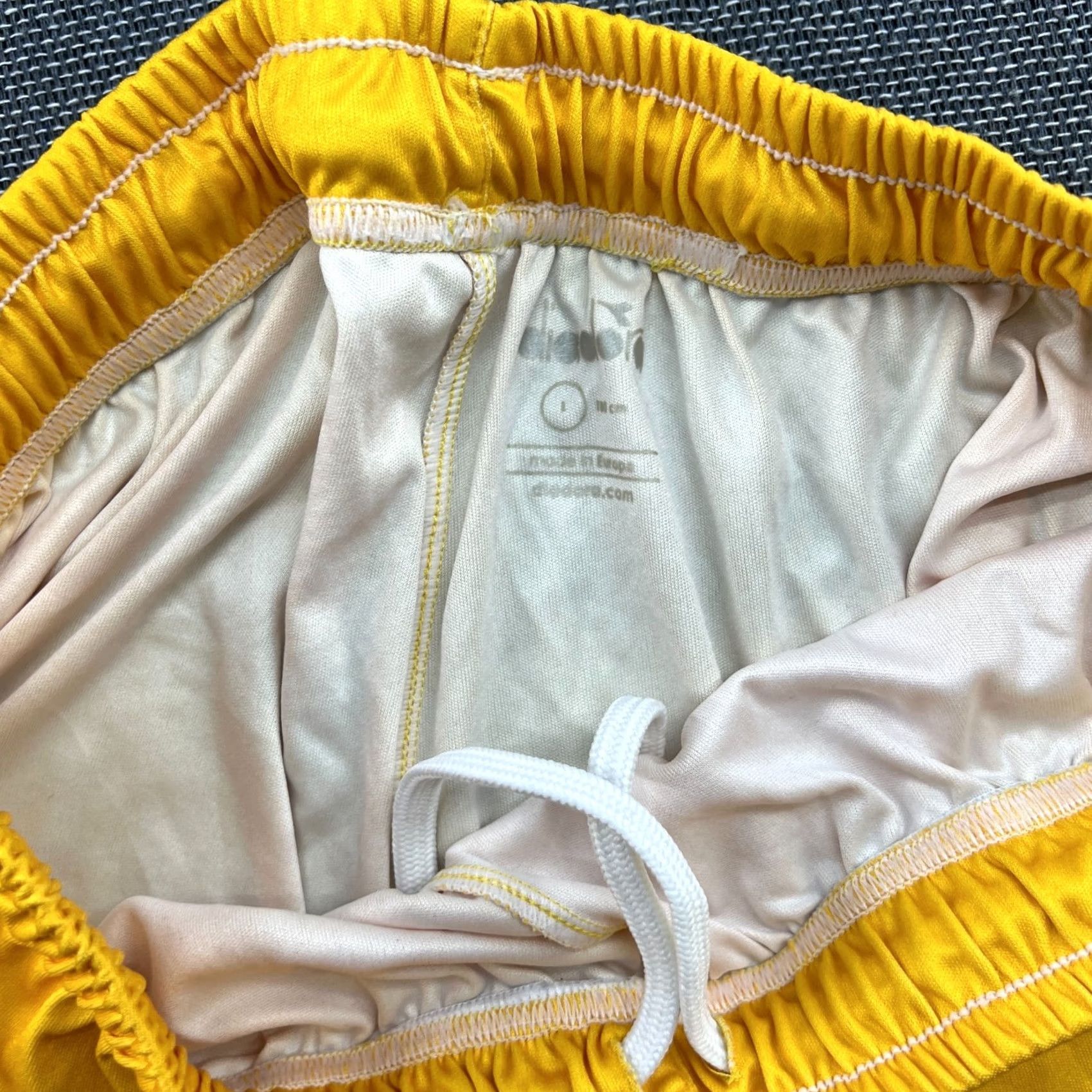 Diadora Diadora FK Bodo Glimt 2021 2022 Home Shorts Large Adult Football Norway Yellow Diadora Short Athletic Football Mens Yellow 2021 2022 Size US 33 - 6 Thumbnail