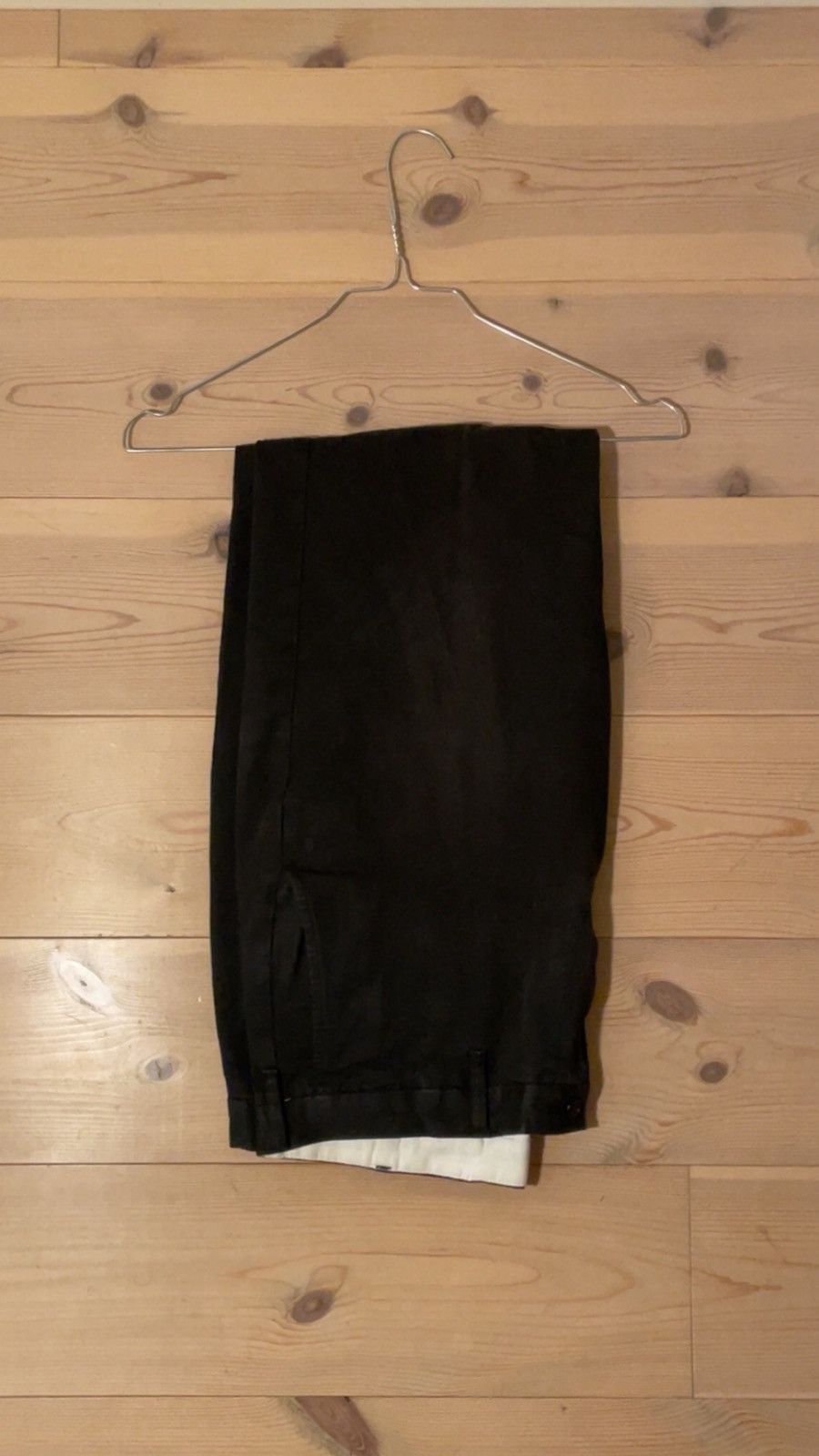 Muji Muji Men's Black Cotton Blend Trousers M Size US 32 / EU 48 - 1 Thumbnail