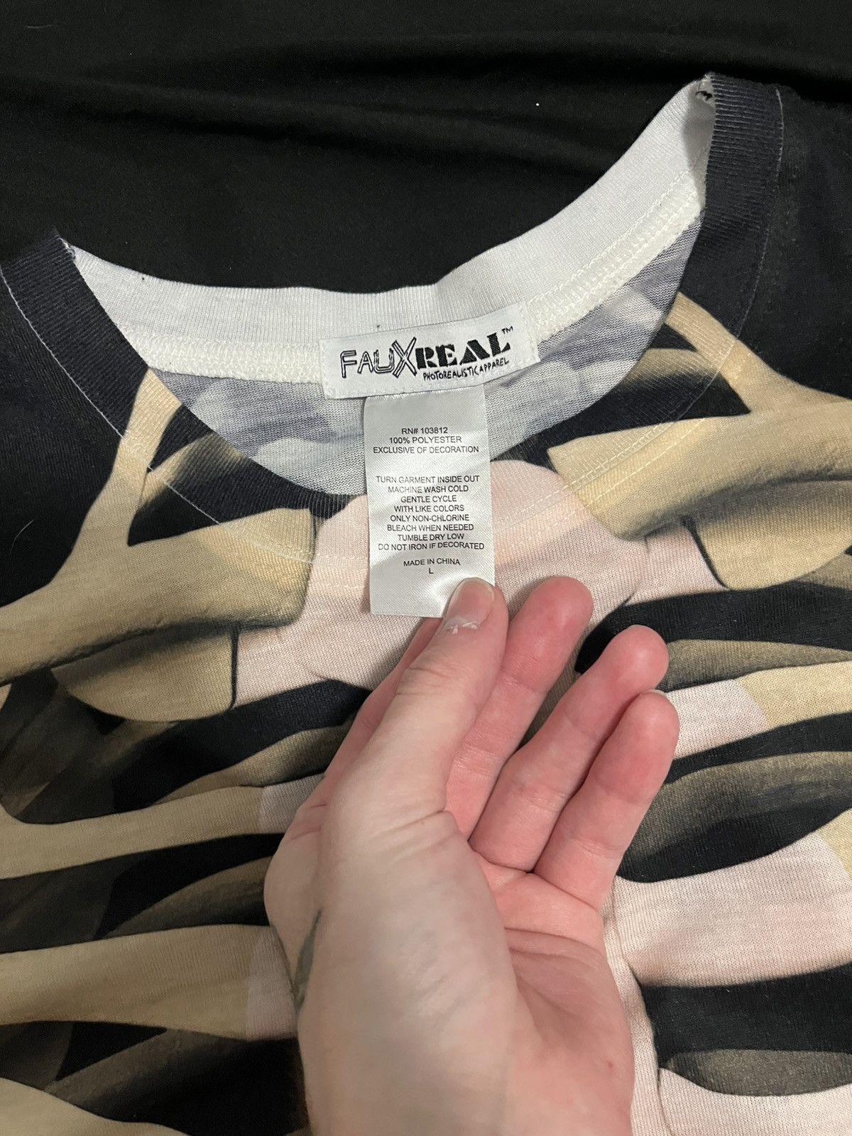Other Black faux real skeleton long sleeve Size US L / EU 52-54 / 3 - 2 Thumbnail