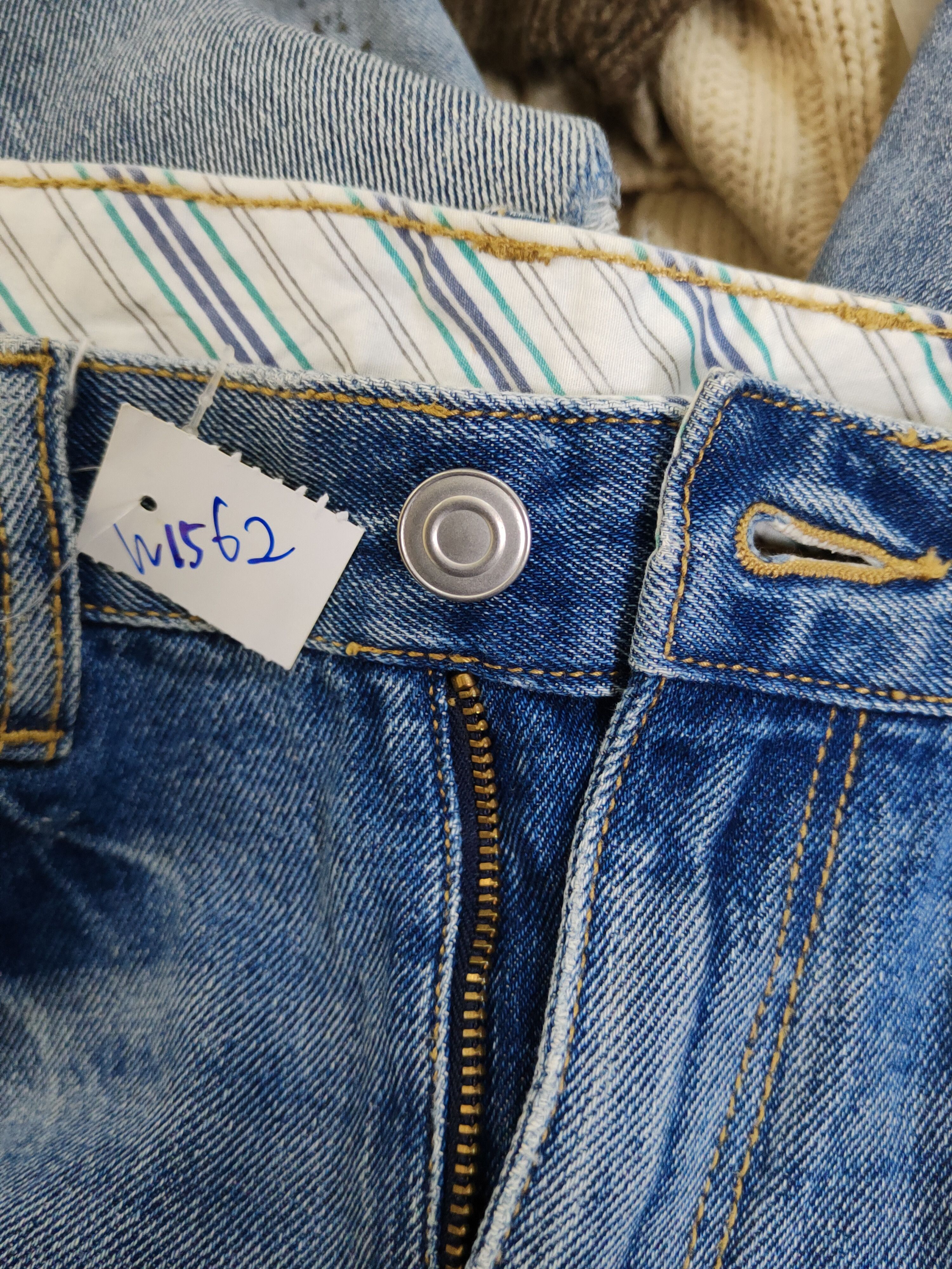 GU GU Blue Distressed Ripped denim Jeans #W1562 Size US 34 / EU 50 - 14 Thumbnail