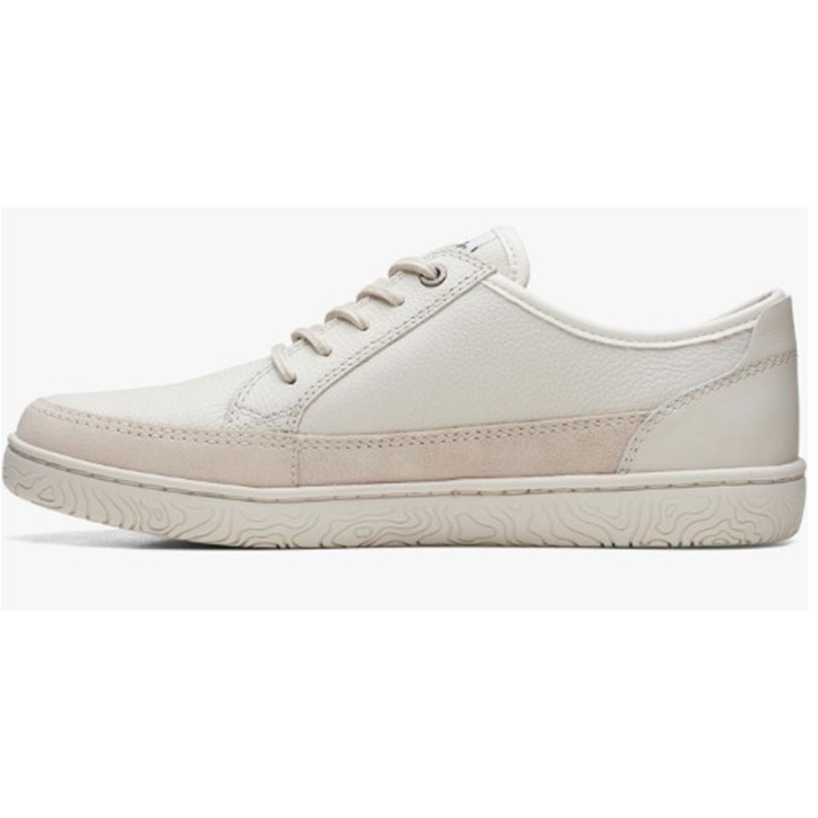 Topo Designs Clarks Men's Hodson Lace Sneaker Ivory Leather Size 12M Size US 12 / EU 45 - 4 Thumbnail