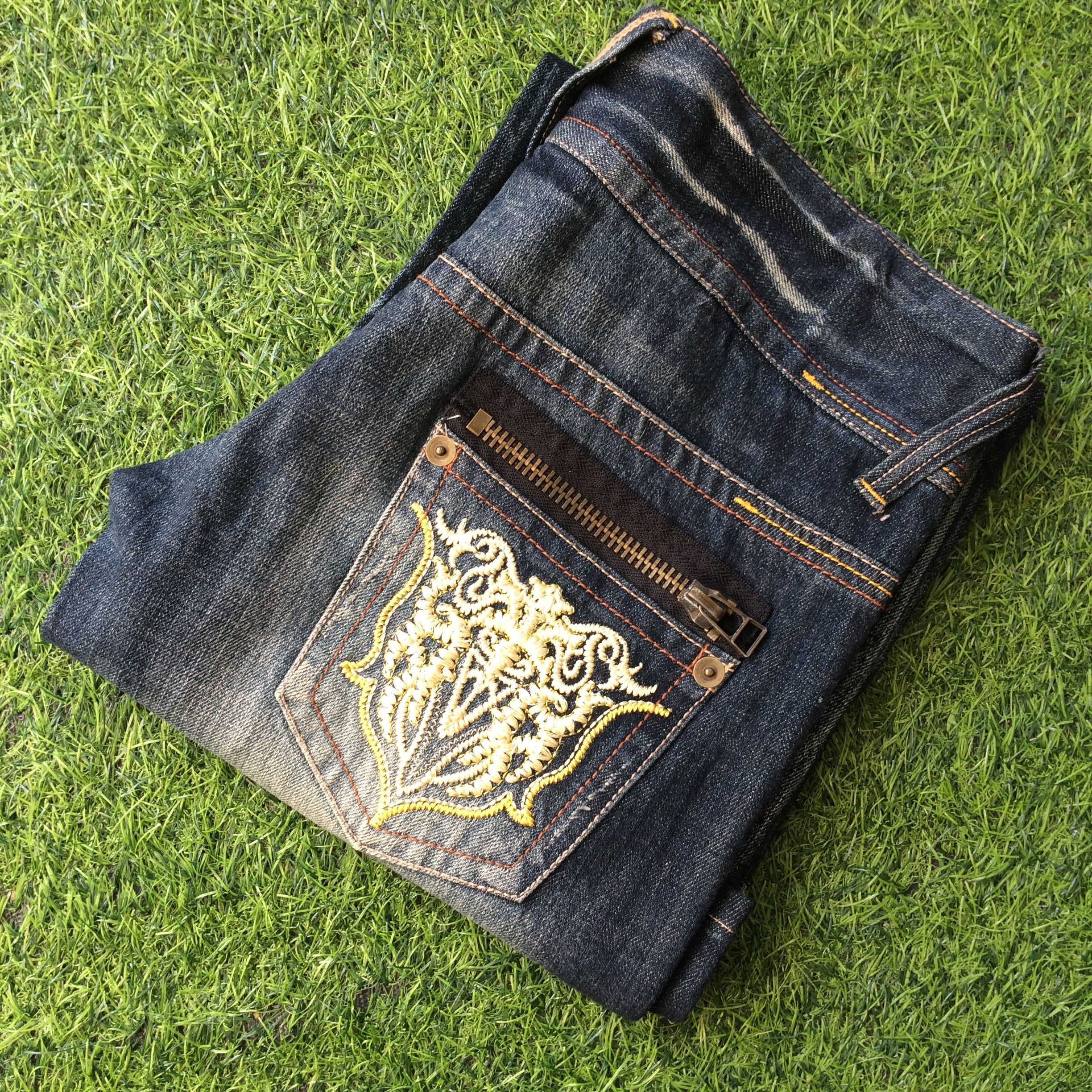 Japanese Brand Japanese Low Waist Flared Wide Leg Jeans #D-594 Size 28" / US 6 / IT 42 - 9 Thumbnail