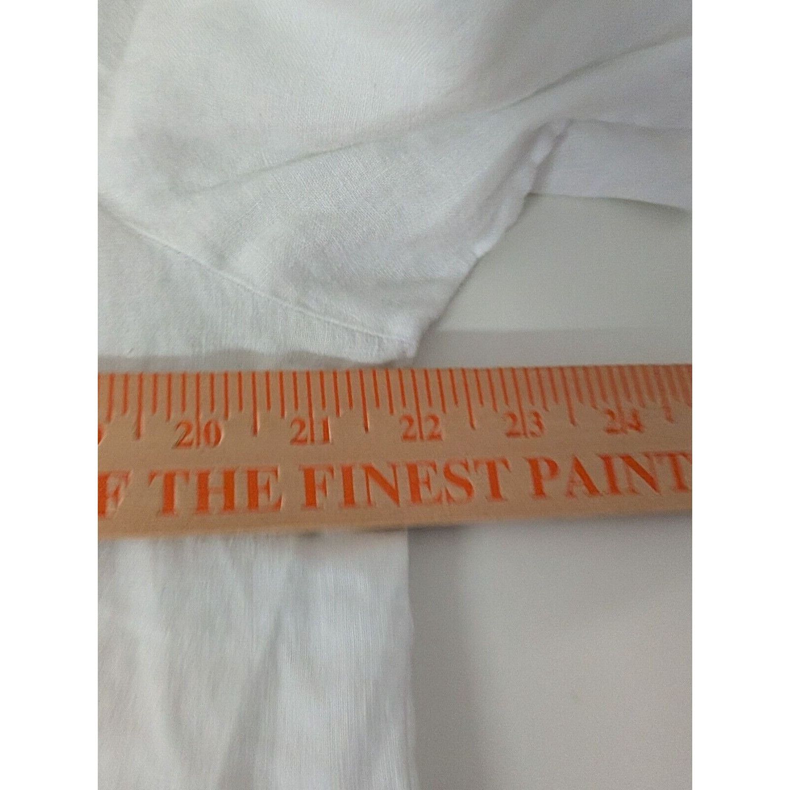 Designer Grace Elements 100% Linen Smocked Shirt Womens Size XL White Size XL / US 12-14 / IT 48-50 - 11 Thumbnail