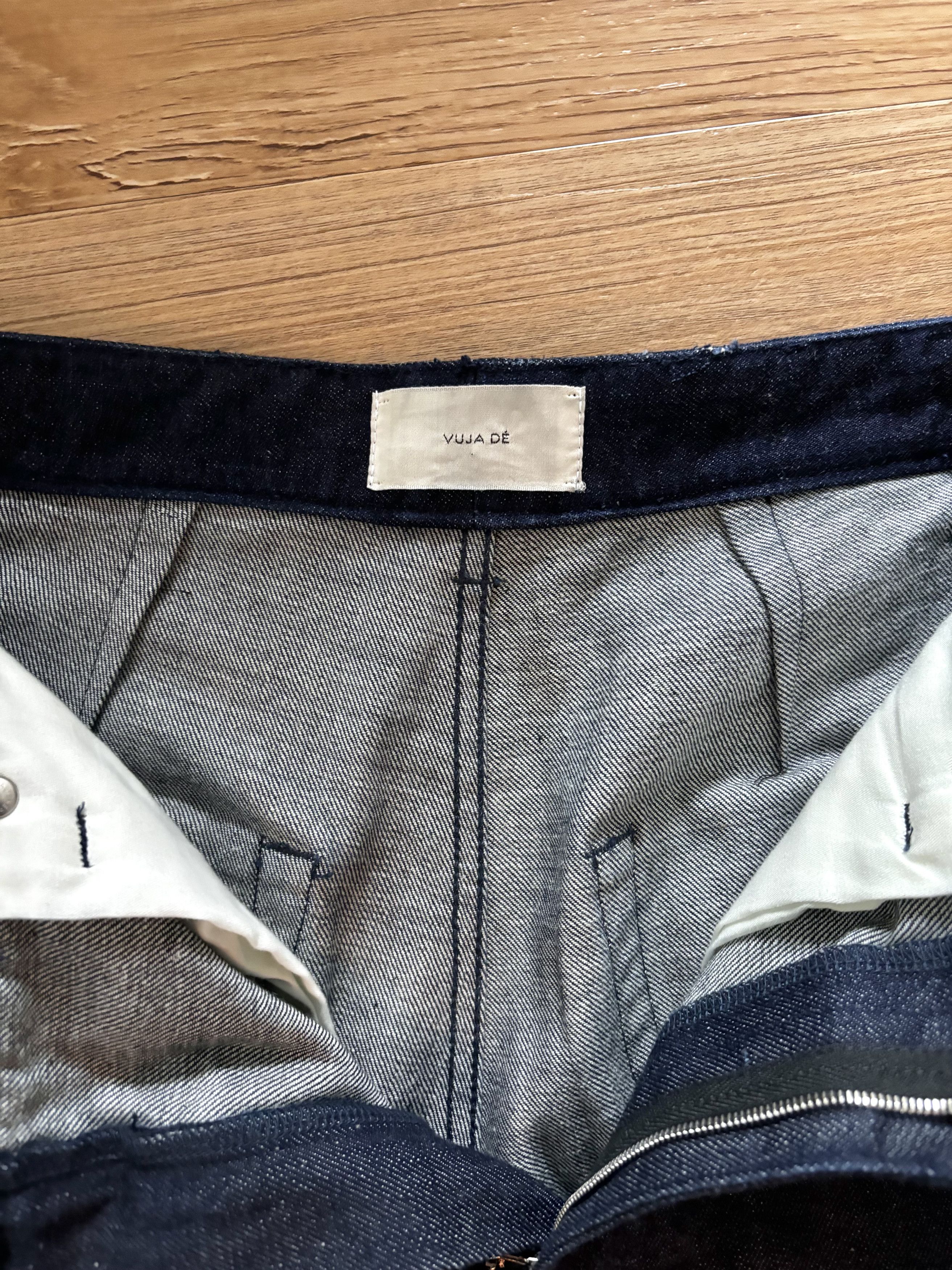 Vuja De Vuja Dé Amalia Straight Leg Raw Indigo Denim Size US 32 / EU 48 - 8 Thumbnail