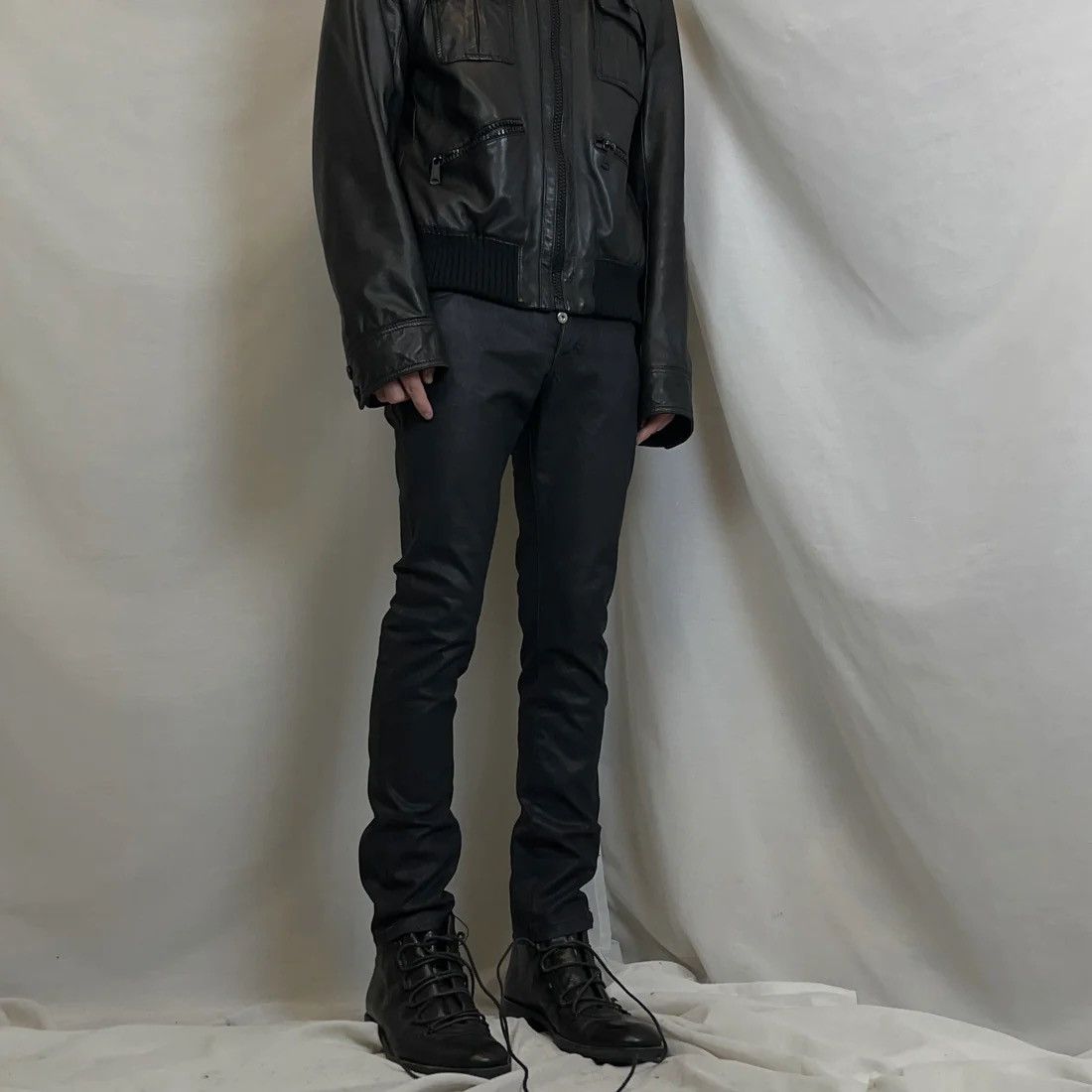 Balenciaga Balenciaga Waxed Rivet Jeans - AW12 Size US 29 - 2 Thumbnail