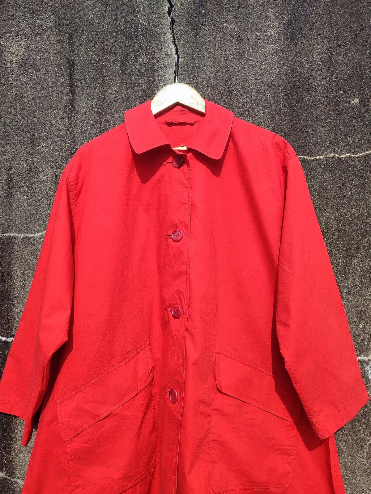 Burberry × Vintage Vintage Burberrys Red Swing Coat – Made in England Size L / US 10 / IT 46 - 2 Thumbnail