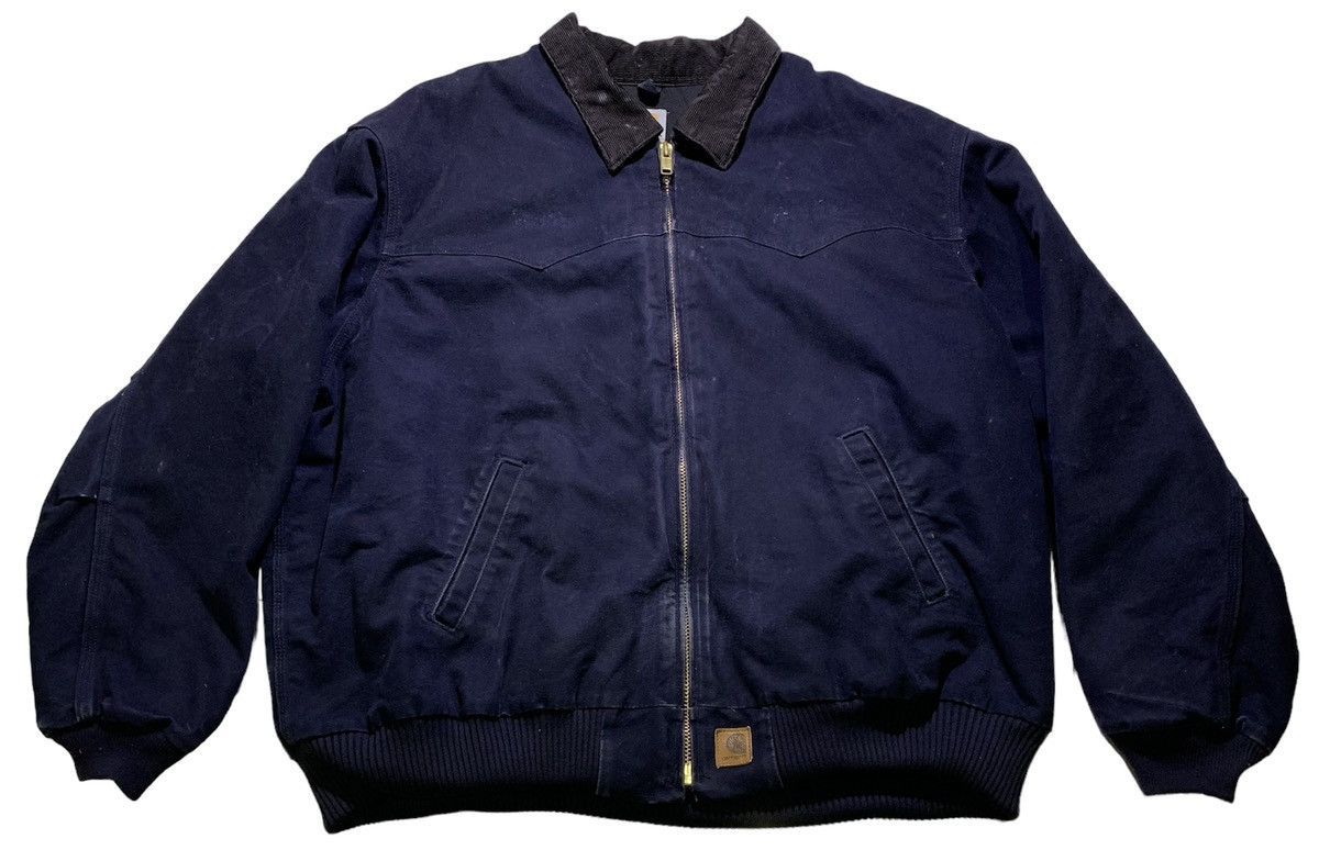 image of Bomber Vintage Jacket Carhartt in Navy, Men's (Size 2XL)