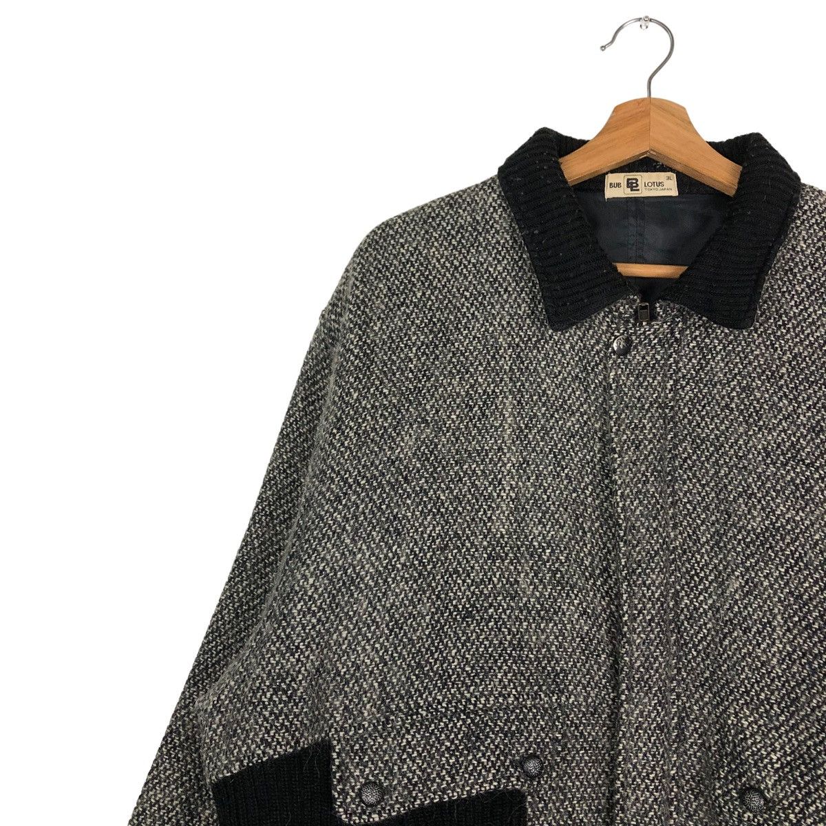 Japanese Brand 🔥VINTAGE WOOL BOMBER JACKET LOTUS TOKYO JAPAN ISSEY MIYAKE Size US L / EU 52-54 / 3 - 7 Thumbnail