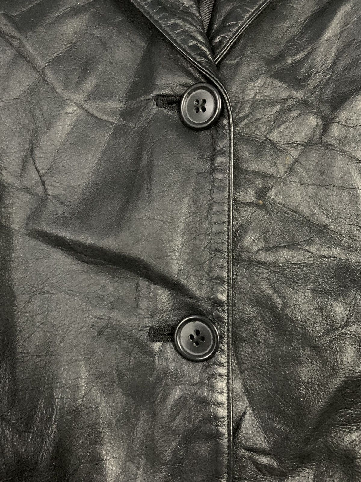PPFM Vintage Japanese Brand PPFM Cowhide Leather Blazer Jacket Size US M / EU 48-50 / 2 - 6 Thumbnail