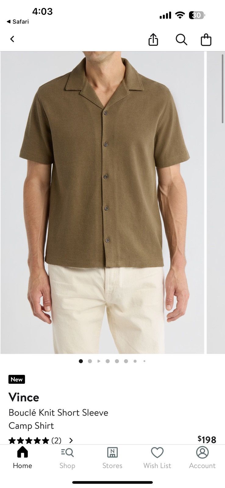 Vince Vince Boucle camp shirt selling now retail $198 Size US M / EU 48-50 / 2 - 1 Thumbnail