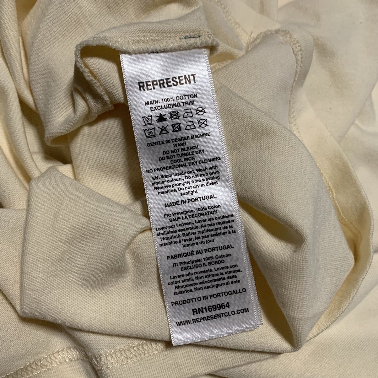 Represent Clo. Represent XS Decade Of Speed Cream White Tee Size US XS / EU 42 / 0 - 8 Thumbnail