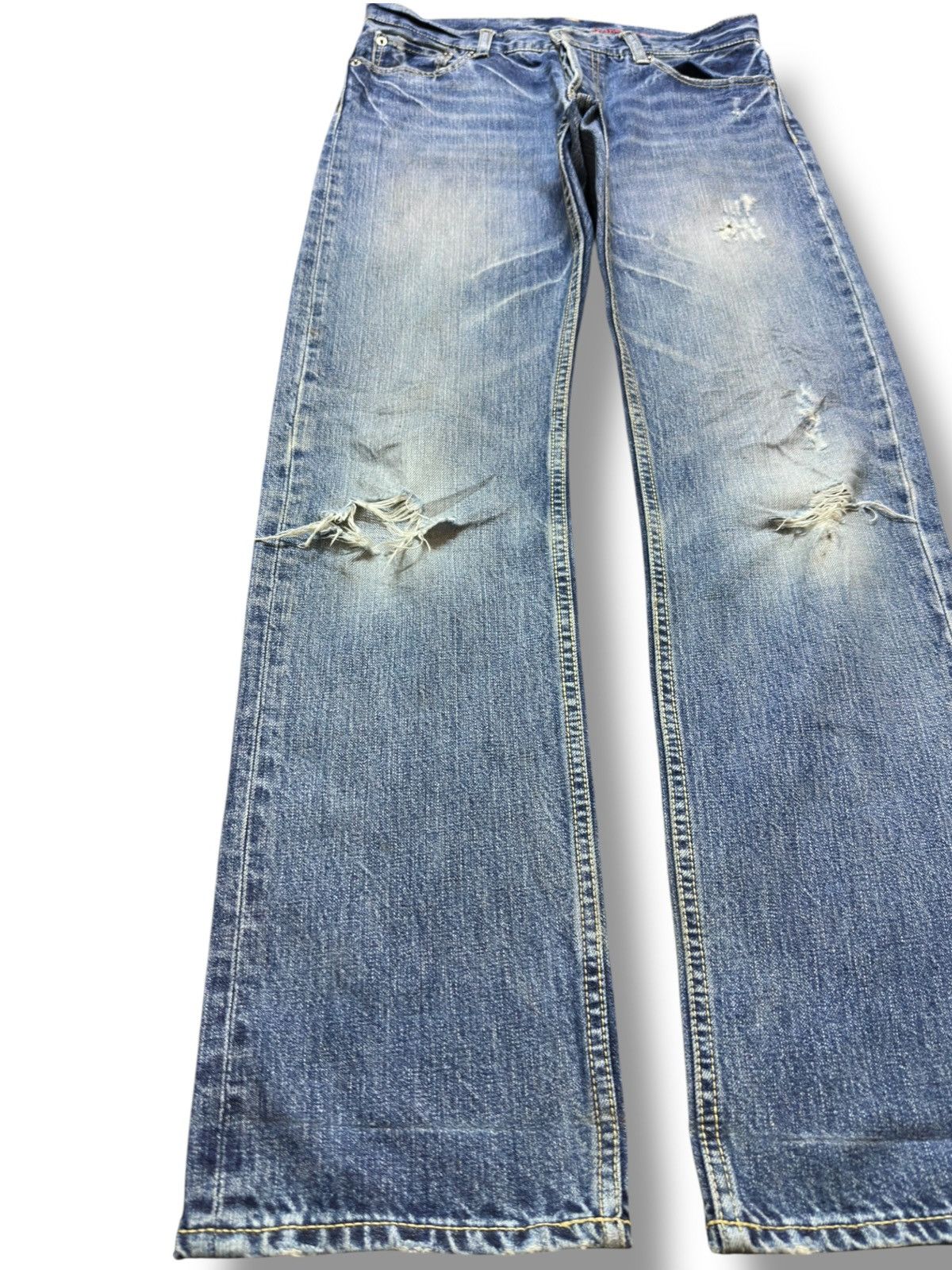 Japanese Brand Vintage Japanese Brand Faded Distressed Denjm Size US 32 / EU 48 - 3 Thumbnail