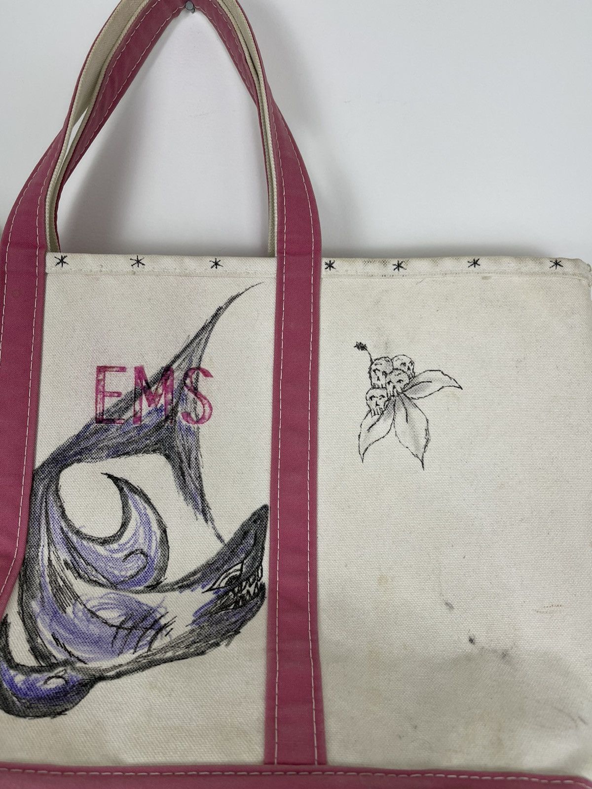 L.L. Bean Vintage Ll bean hand drawn tattoo boat and Tote Bag Size ONE SIZE - 3 Thumbnail