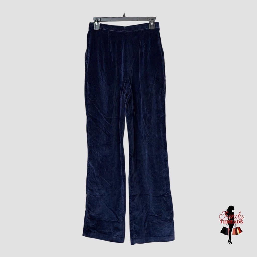 Vintage VTG 70s 80s Womens XS Corduroy High Rise Wide Leg Pants Prep Size 27" / US 4 / IT 40 - 5 Thumbnail