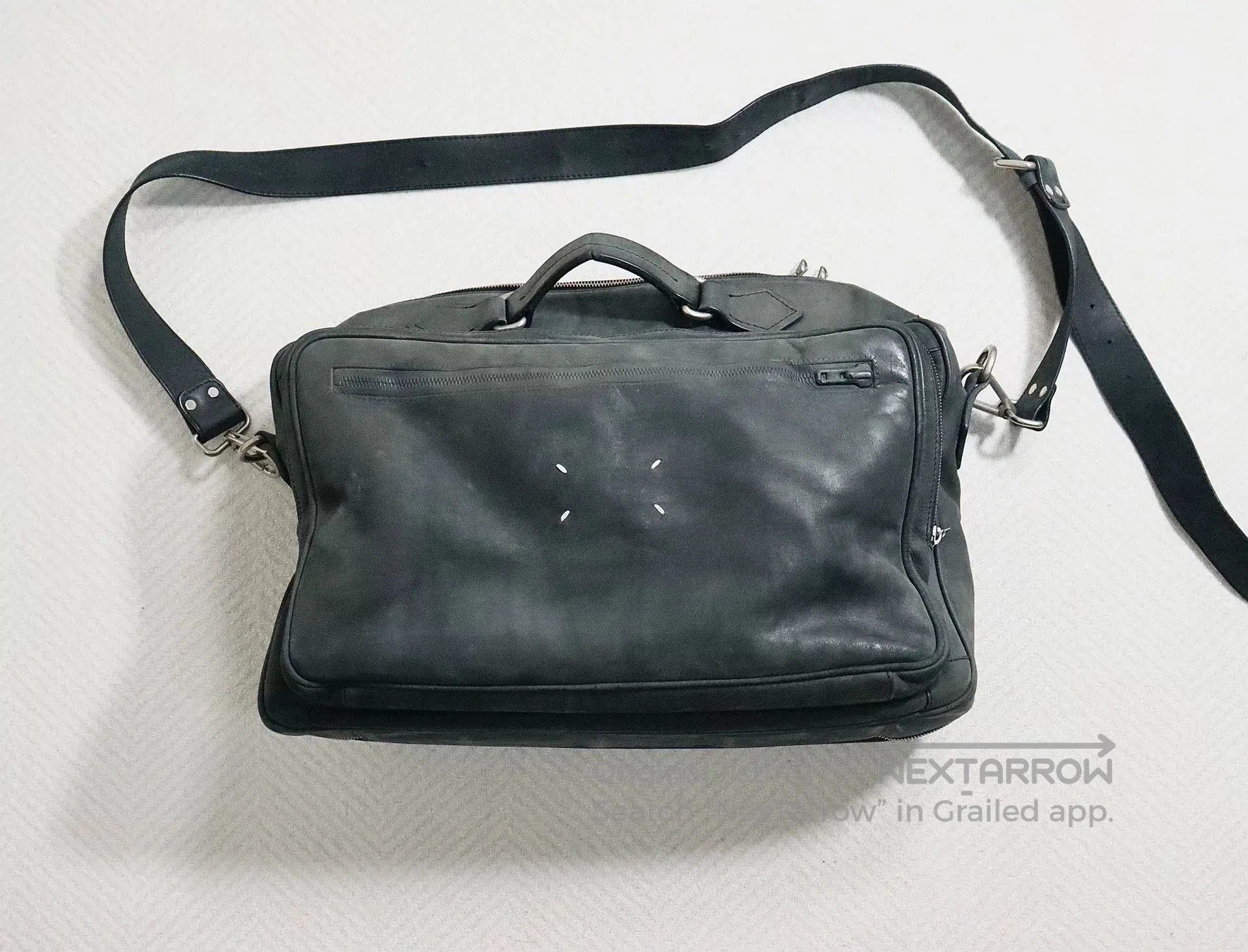 Maison Margiela maison margiela black leather messenger bag. Size ONE SIZE - 3 Thumbnail